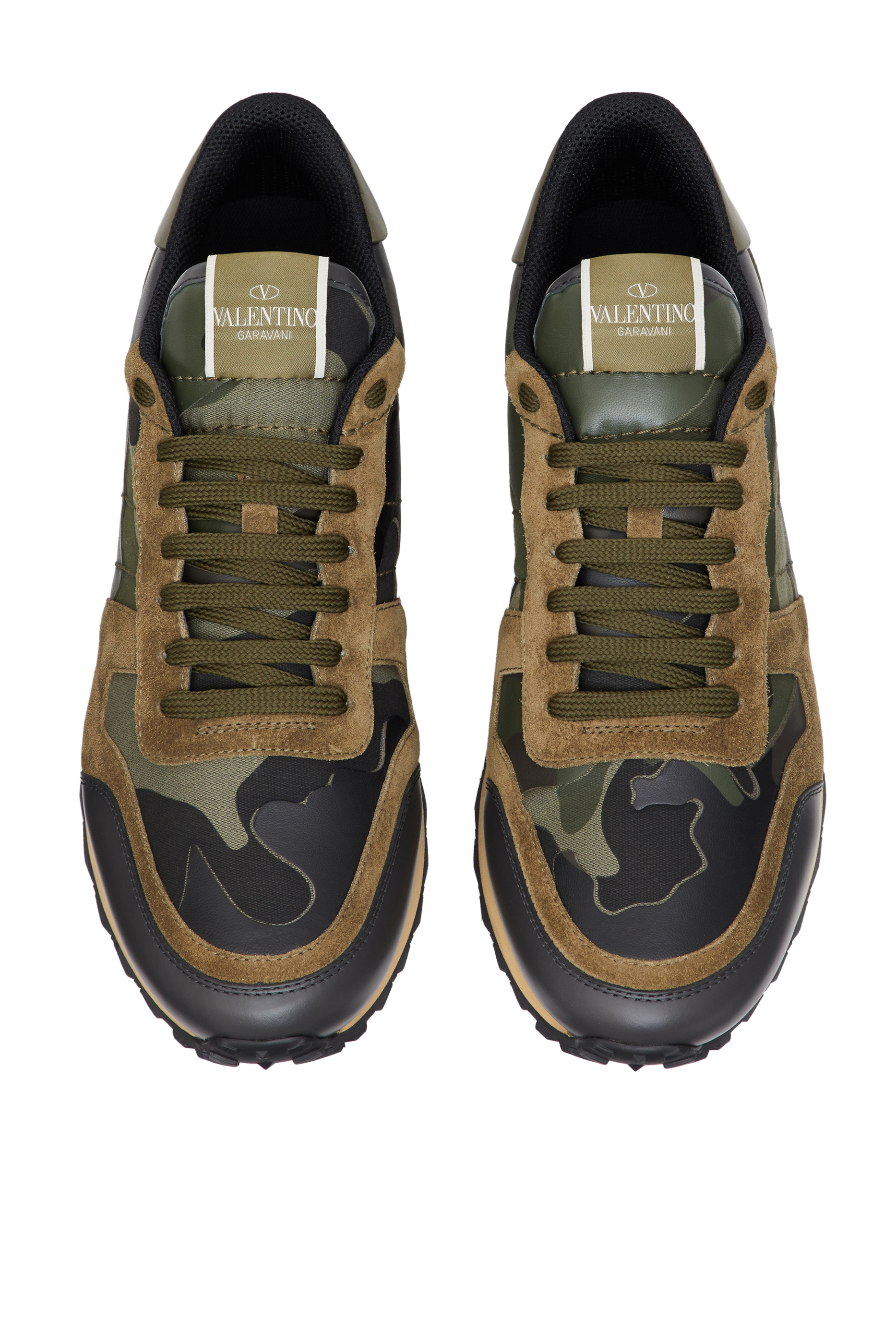 Valentino Garavani Camouflage Rock Runner Sneakers