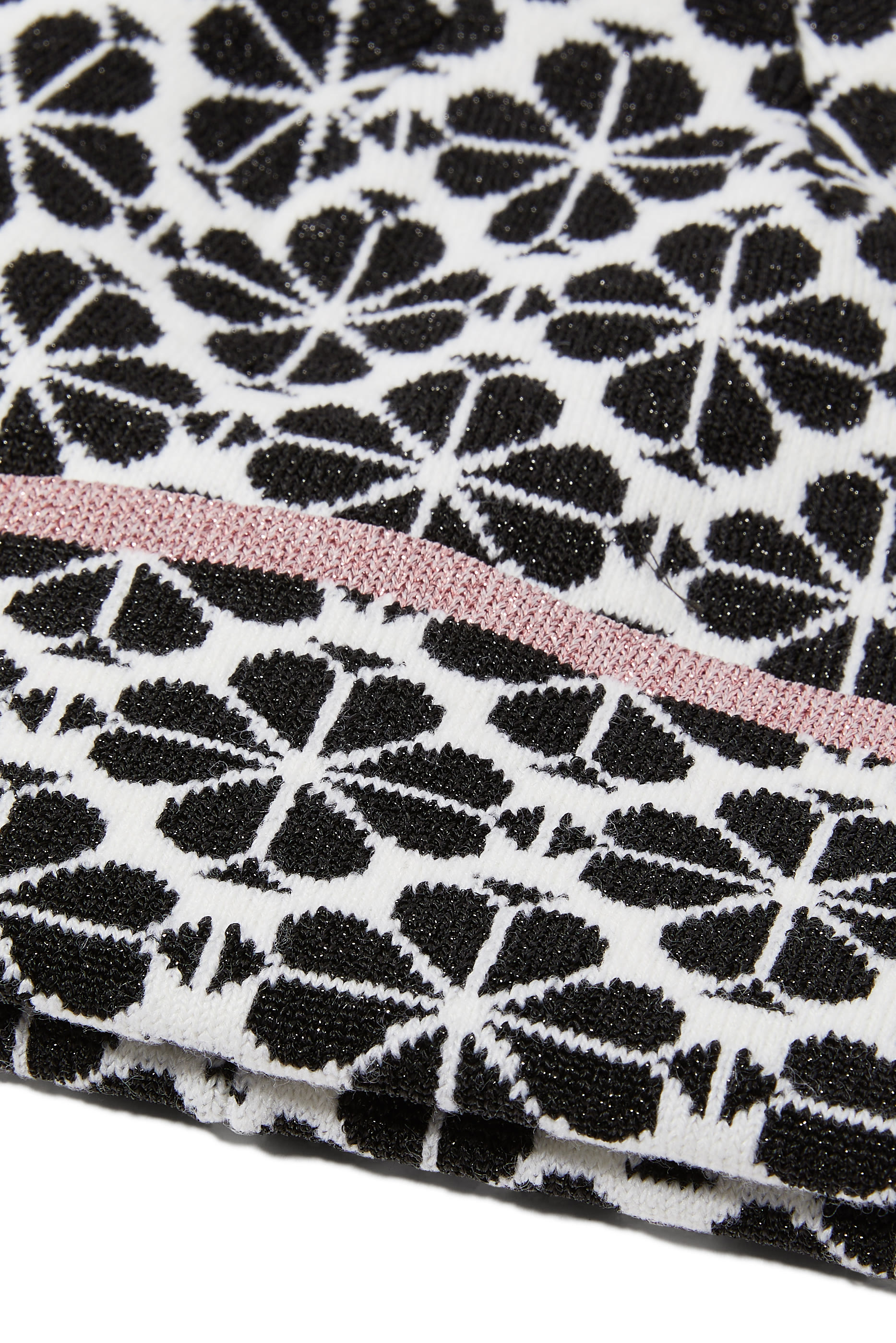 Spade Flower Metallic Beanie