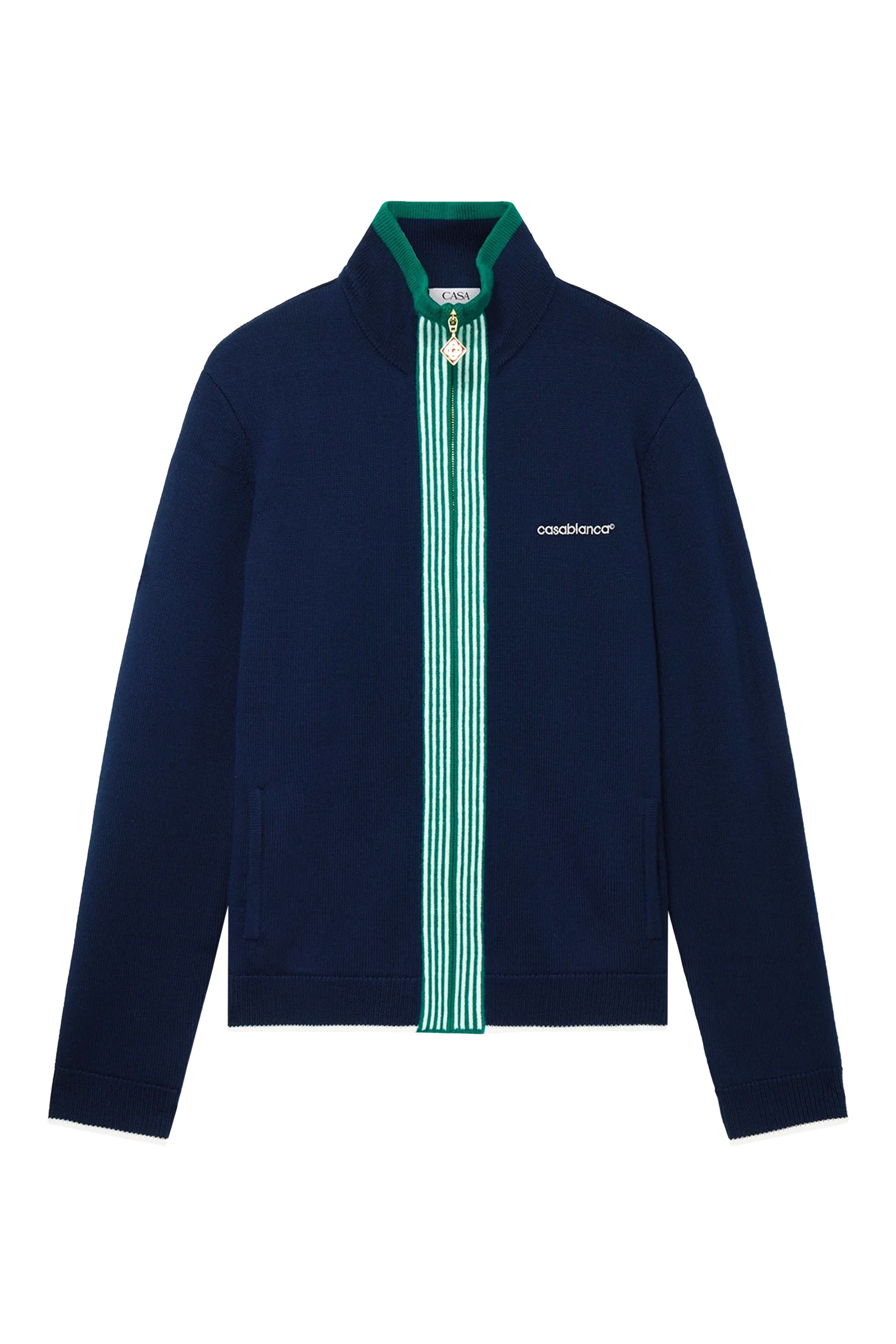  Knit Tennis Track Top 