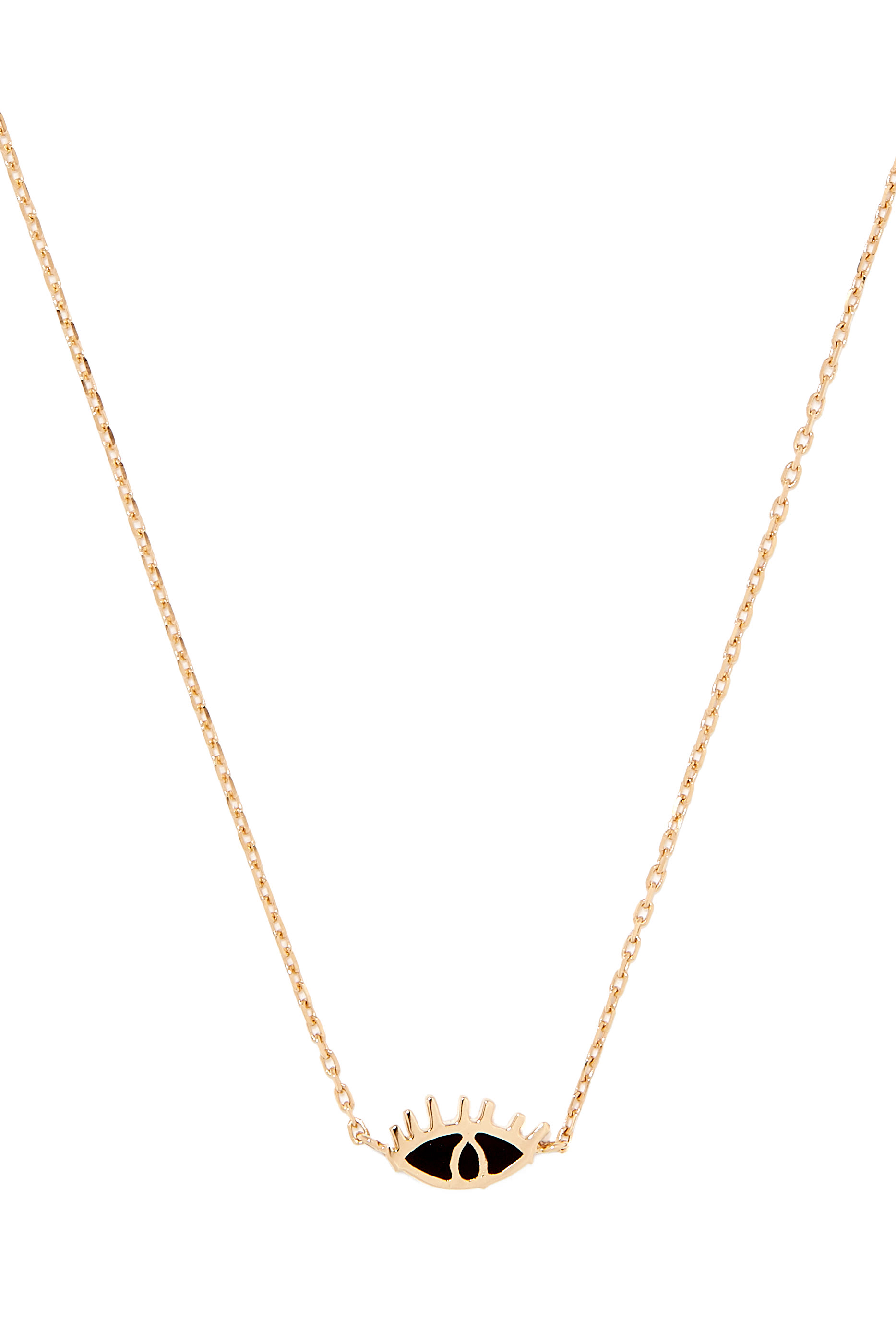 Yellow Gold Eye Necklace