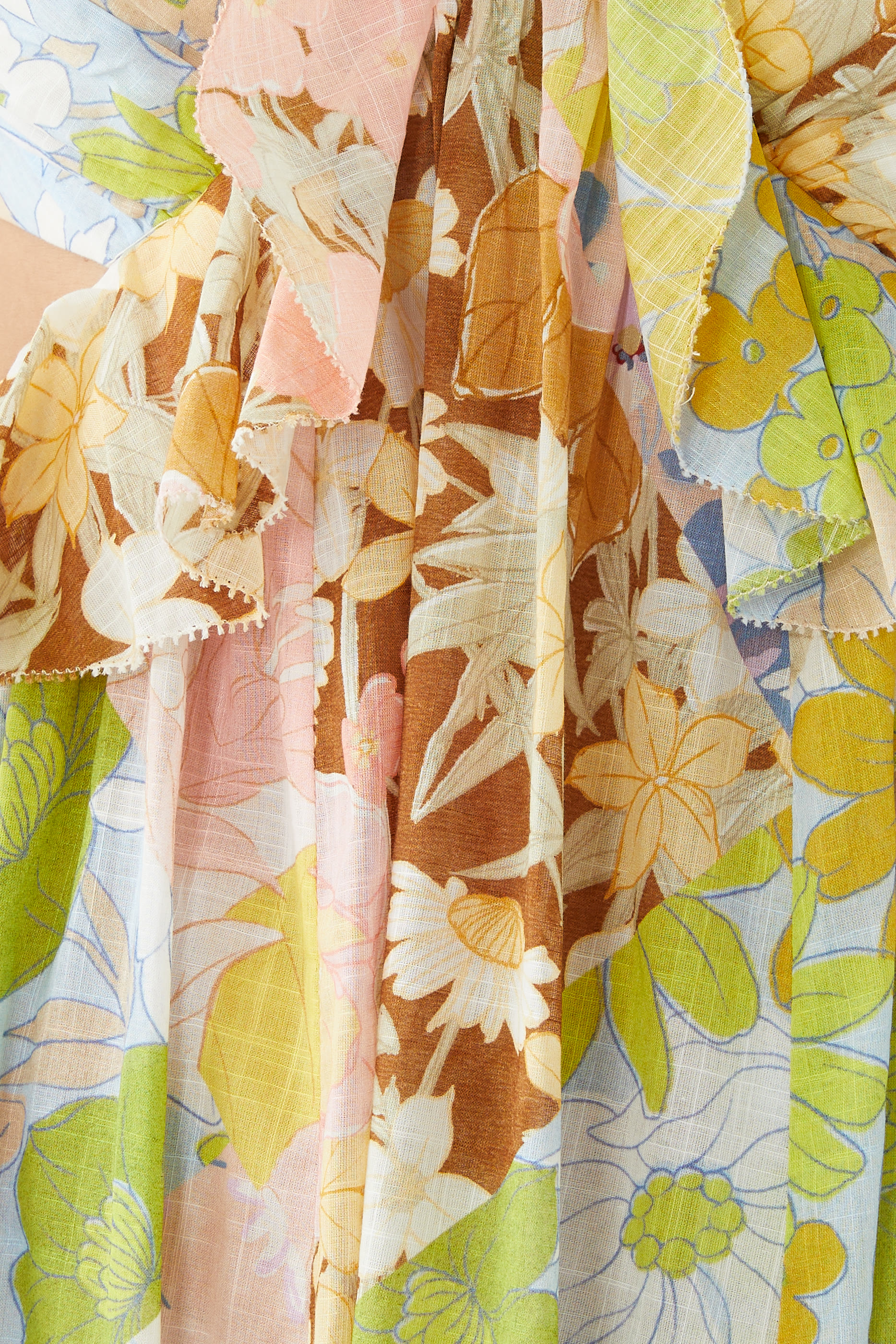 Pop Ruffle Sleeve Midi Dress