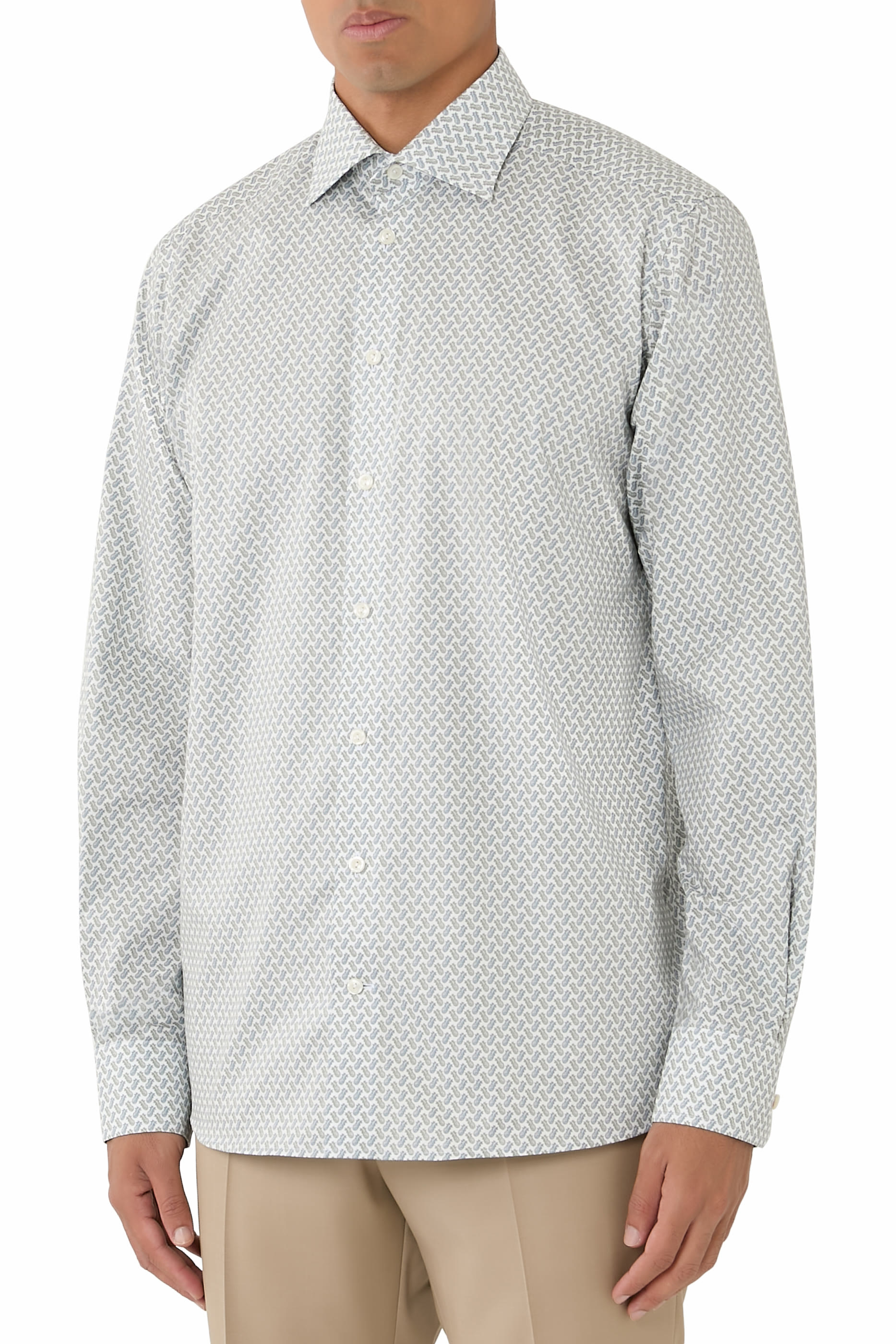 Motif Signature Twill Shirt