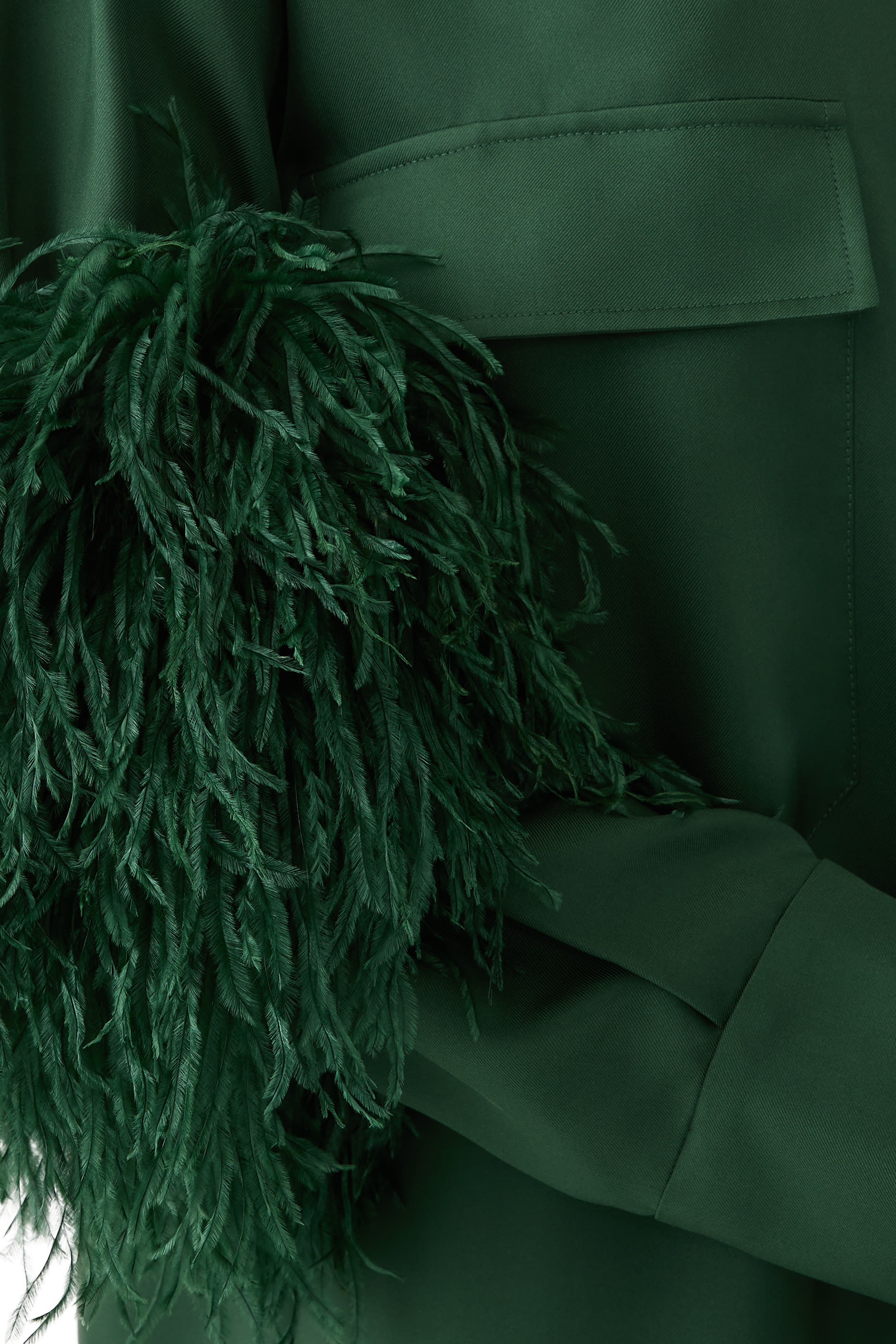 Bloomingdale's Exclusive Button Down Feathered Dress