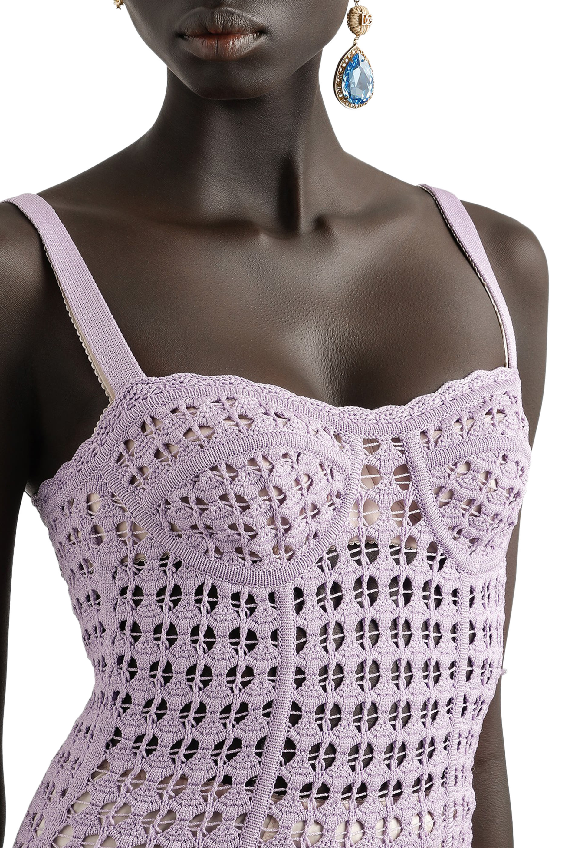 Crochet Bustier Dress