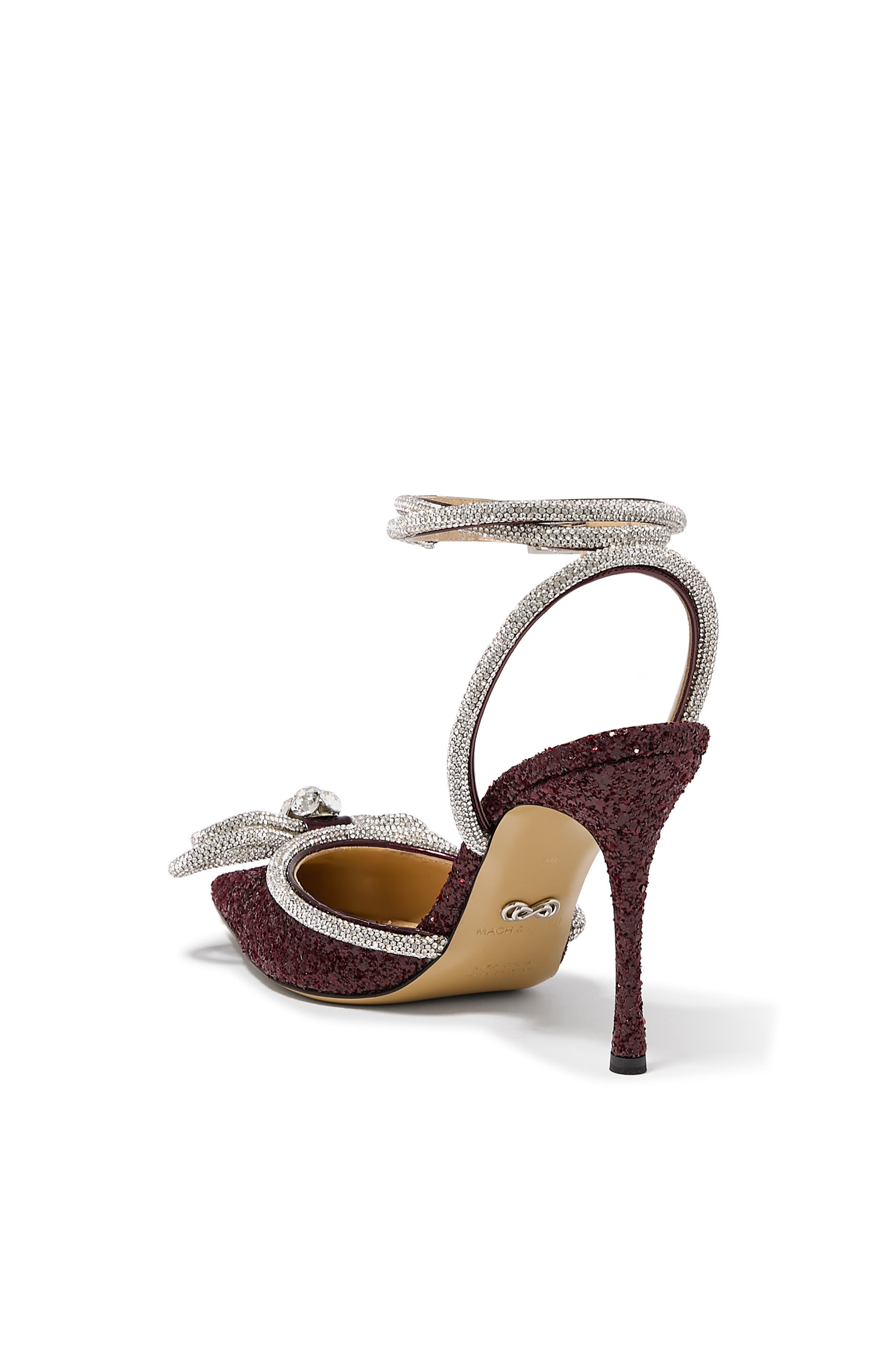 Double Bow Glitter Pumps 95