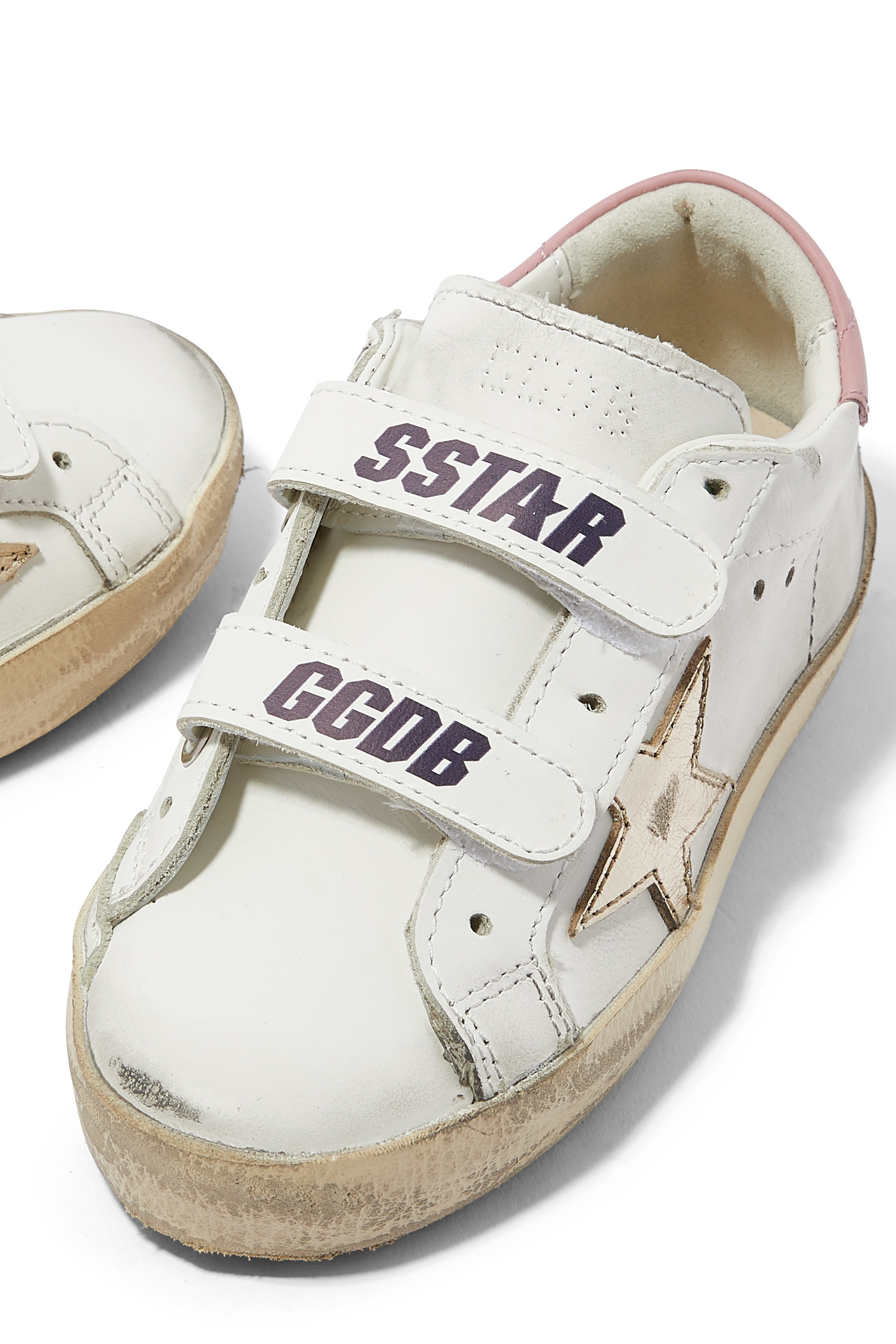 Kids Old School Leather Sneakers