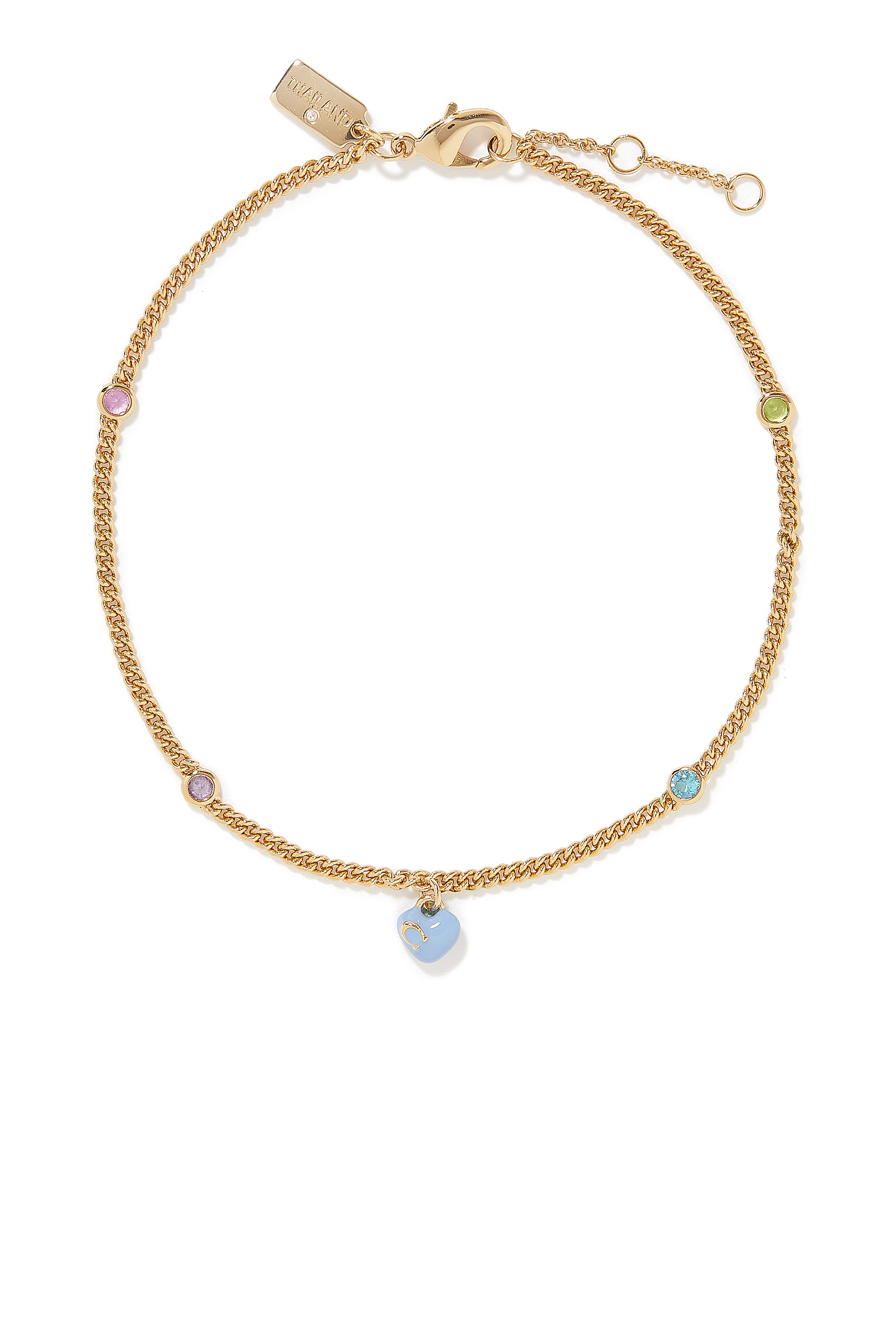 Signature Heart Charm Anklet