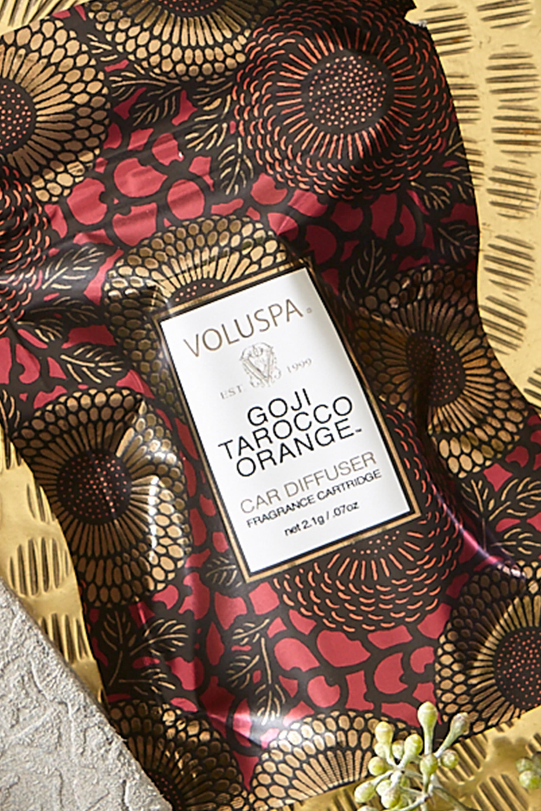 Goji Tarocco Orange Travel Diffuser and Fragrance Cartridge,