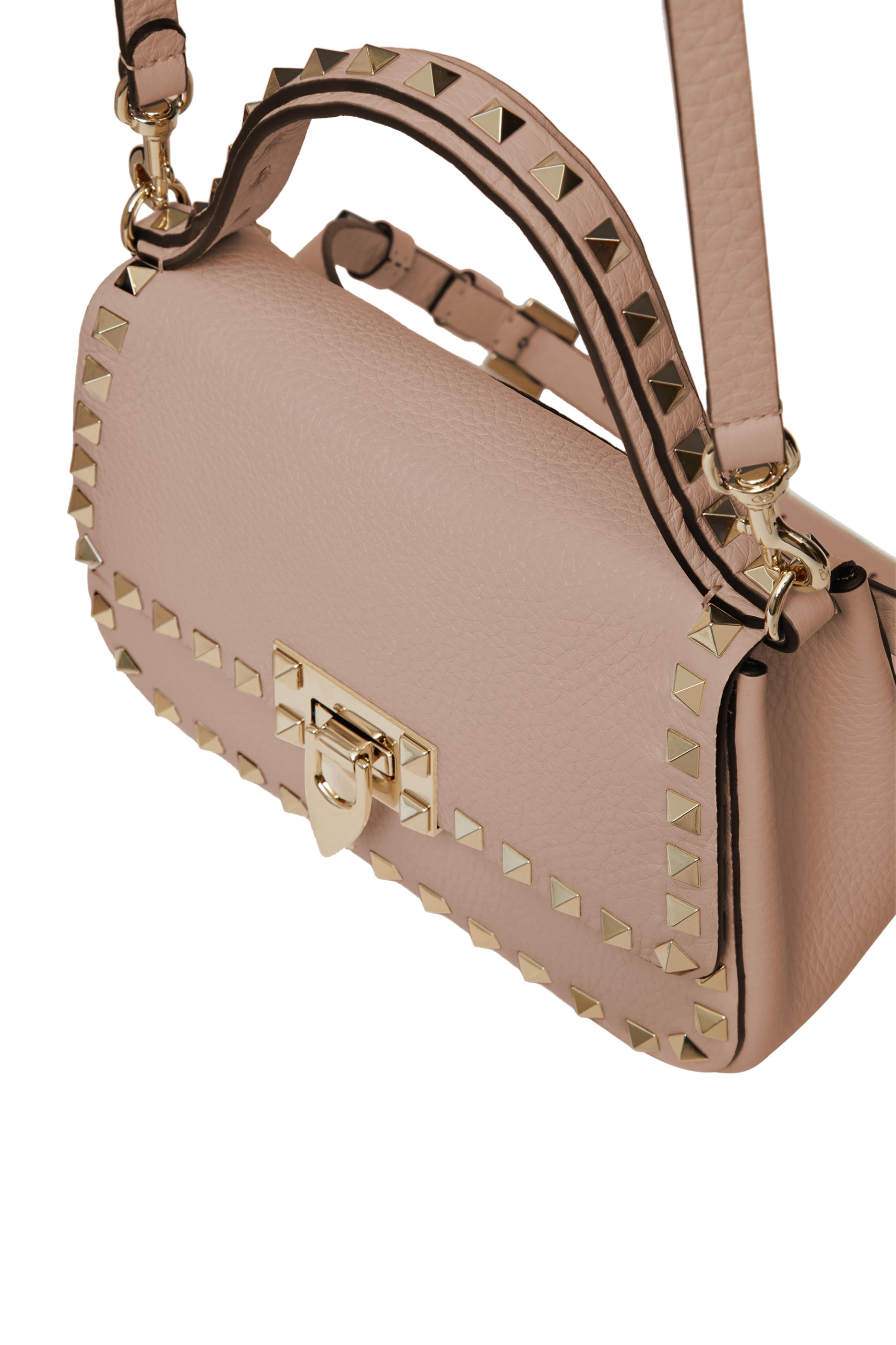 Valentino Garavani Small Rockstud Top Handle Bag