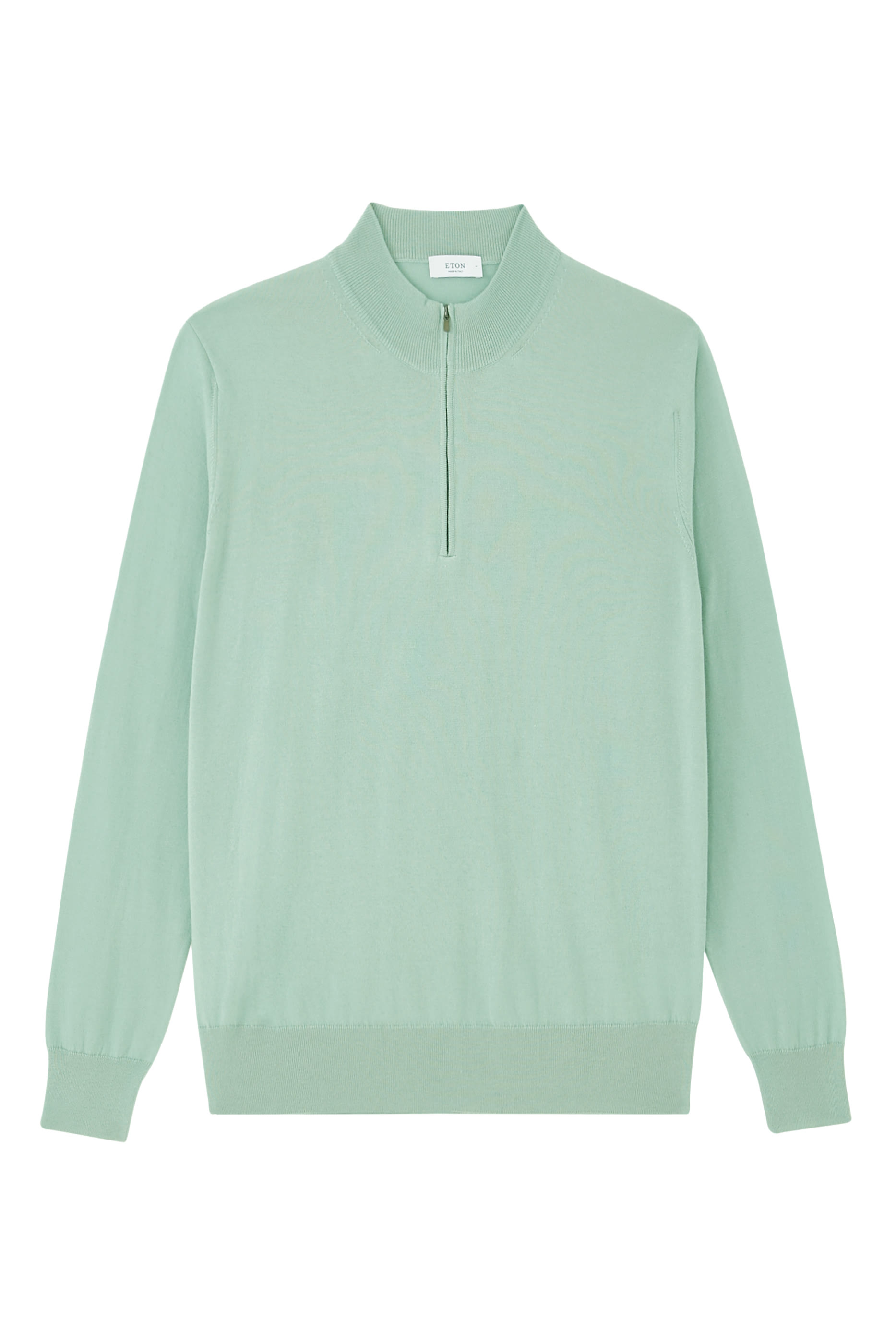 Cotton & Cashmere Quarter Zip Fine Knit Polo