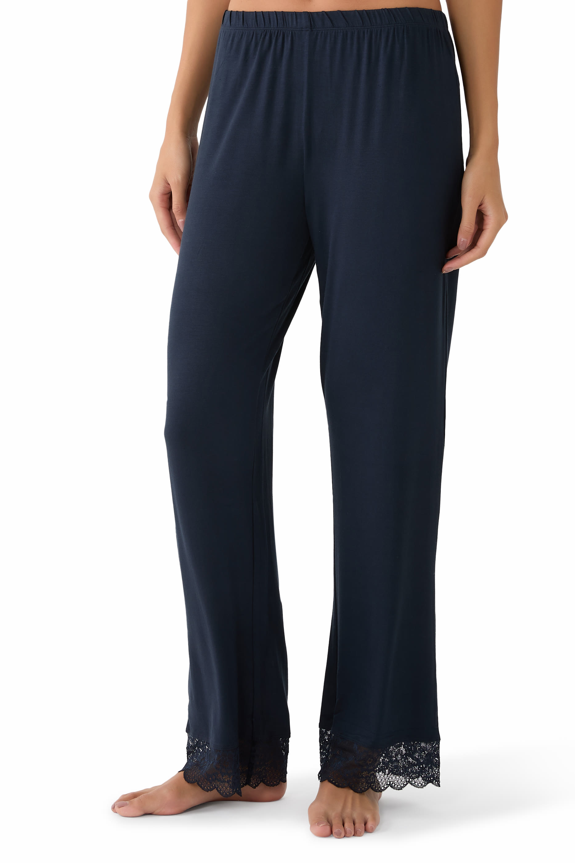 Jersey Vintage Lace Trim Cami Pyjama Set