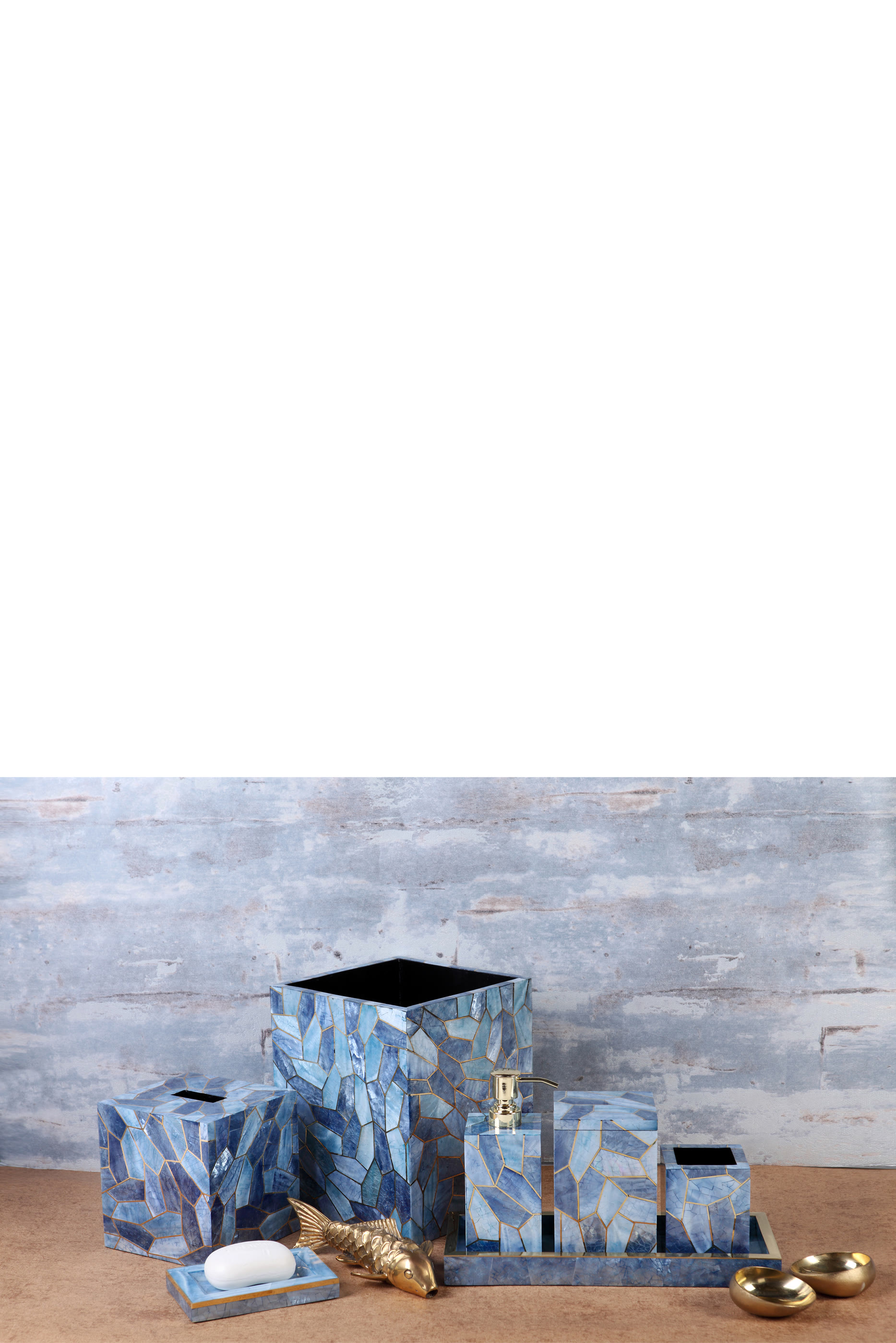 Francesca Shell and Brass Tumbler