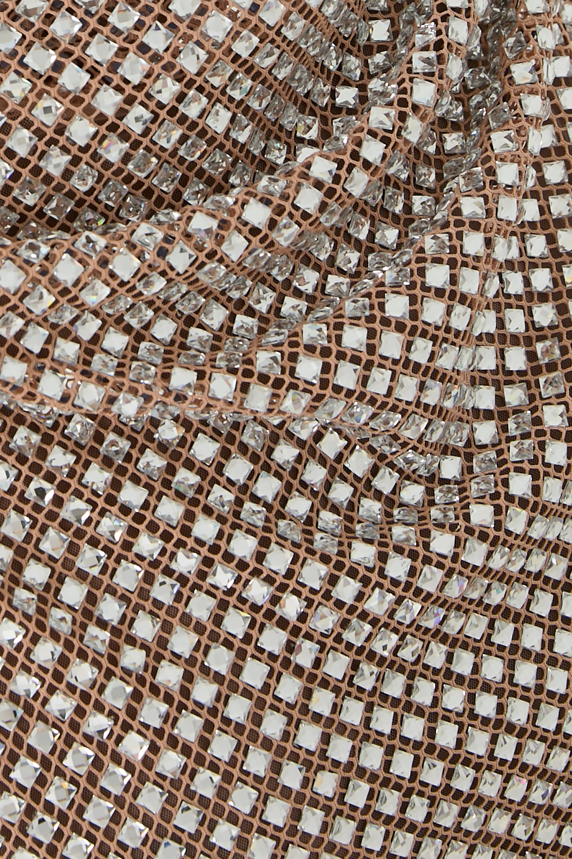  Rhinestone Drape Maxi Dress