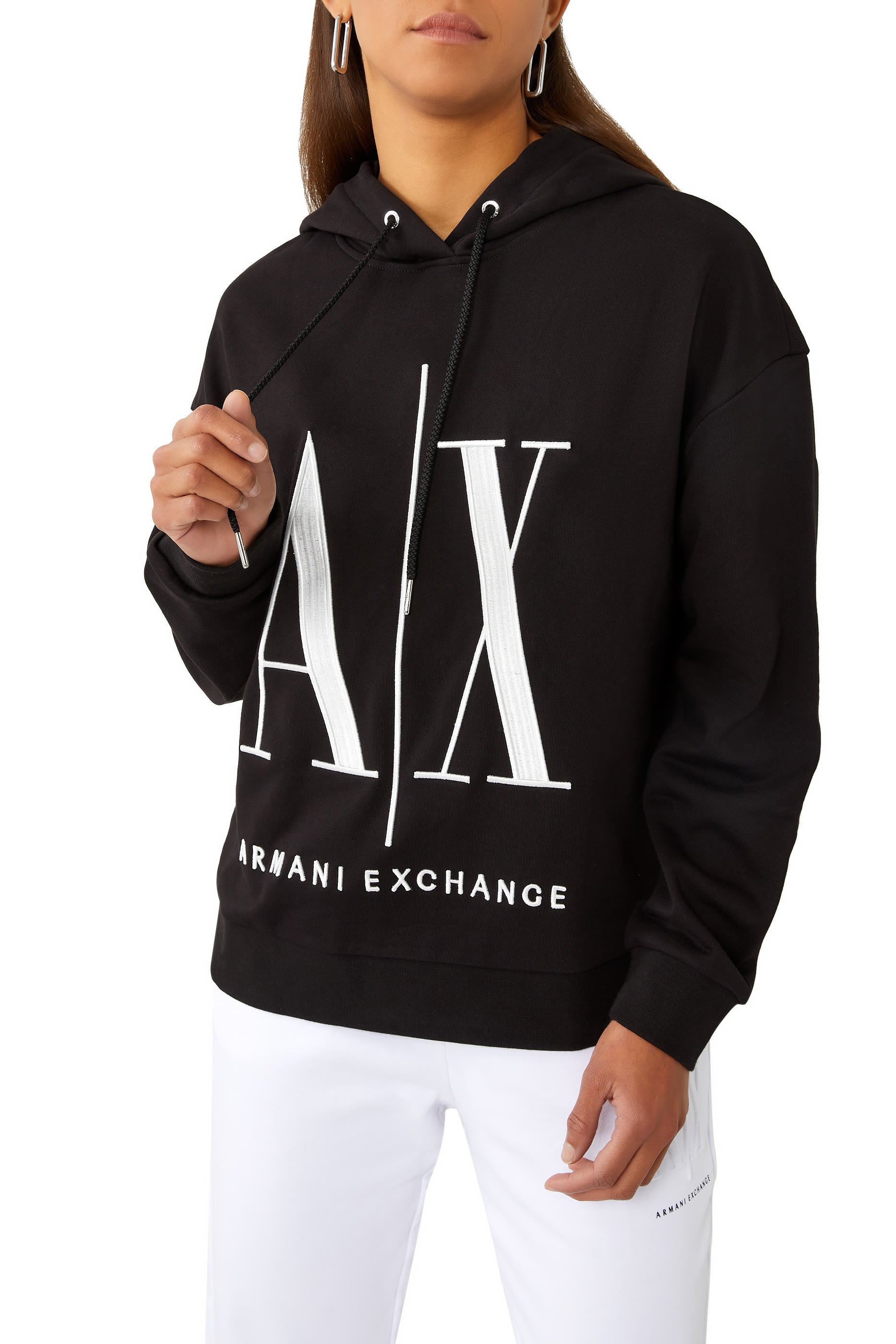 Icon Embroidered Logo Hoodie