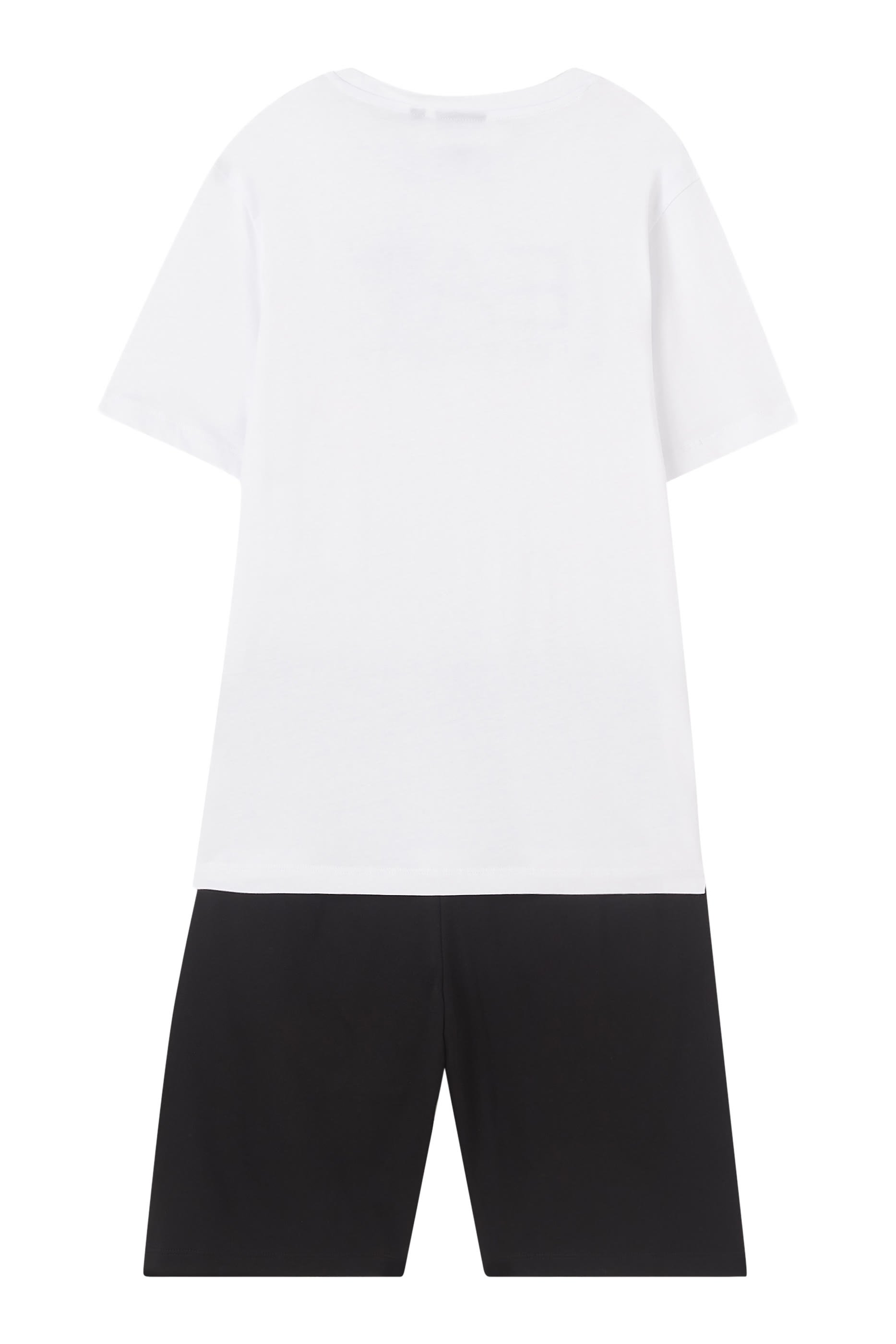 Kids EA7 Logo T-Shirt & Shorts Set