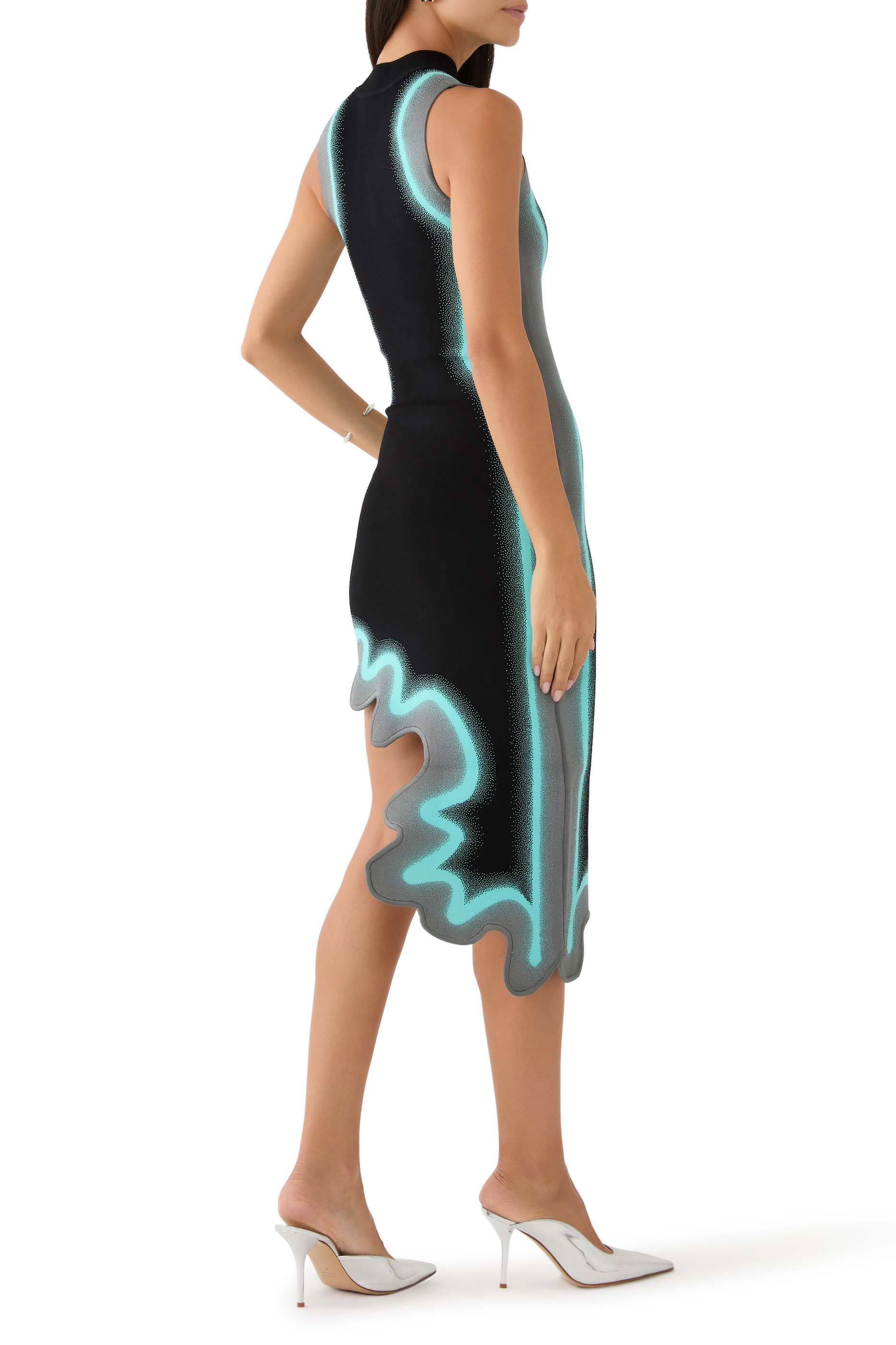 Brooklyn Wavy Asymmetric Dress