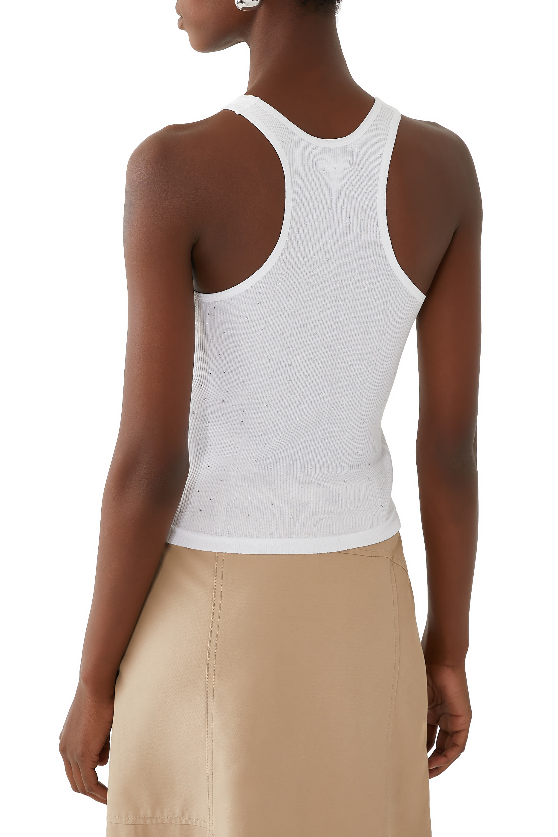 Crystal Hotfix Racer Tank Top