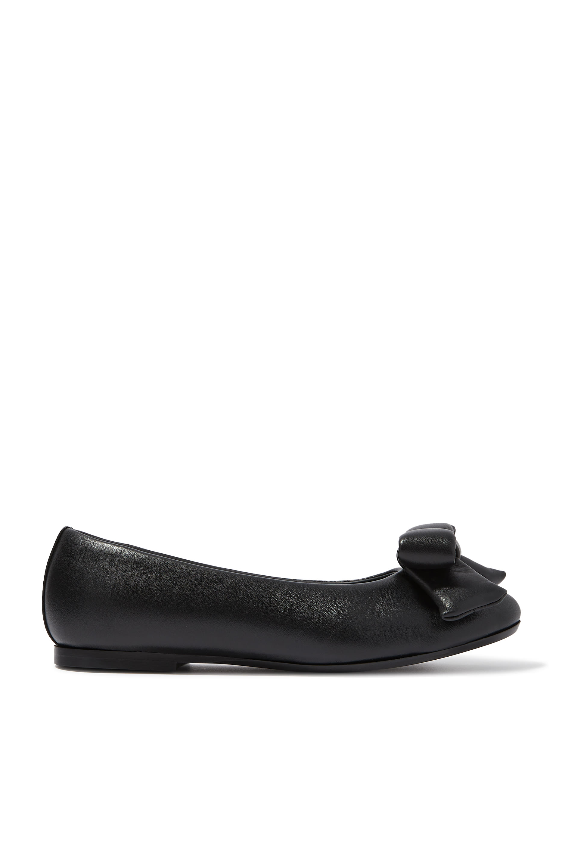 Kids Puffy Bow Flats