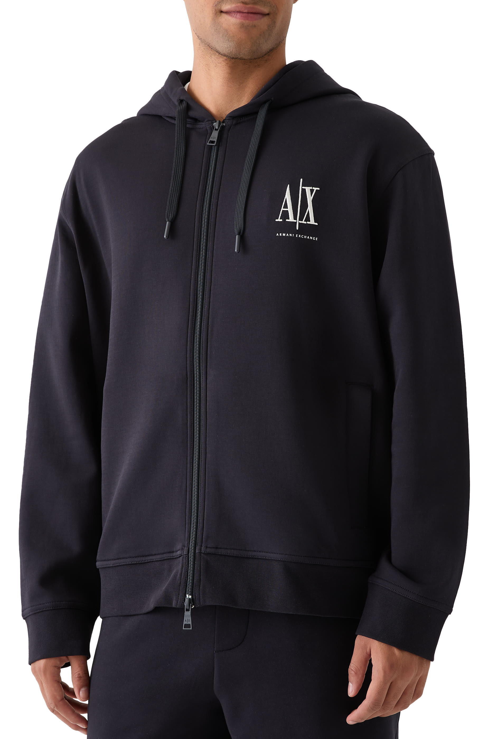 AX Logo Zip-Up Sweatshirt