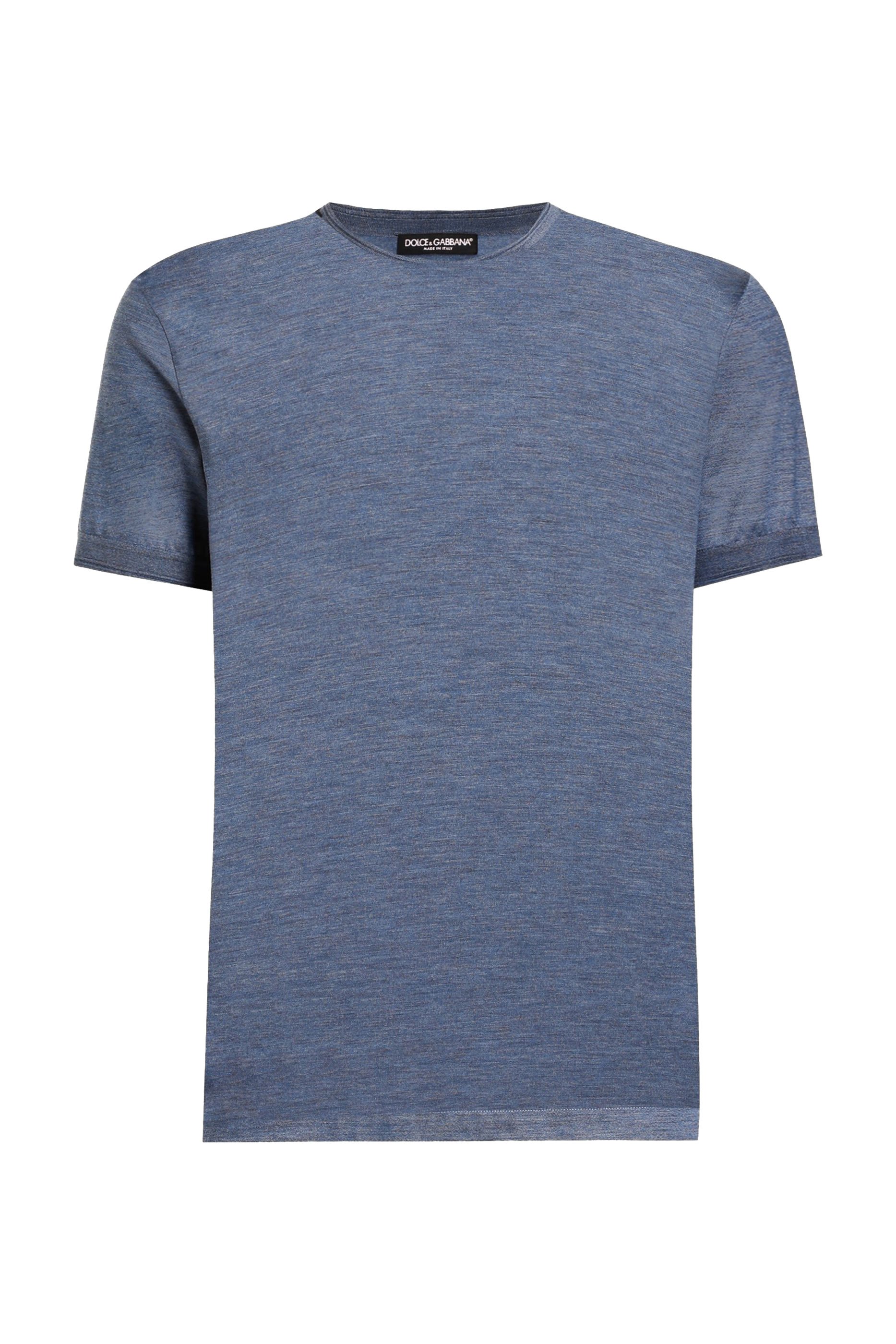 Short-Sleeved Silk T-shirt