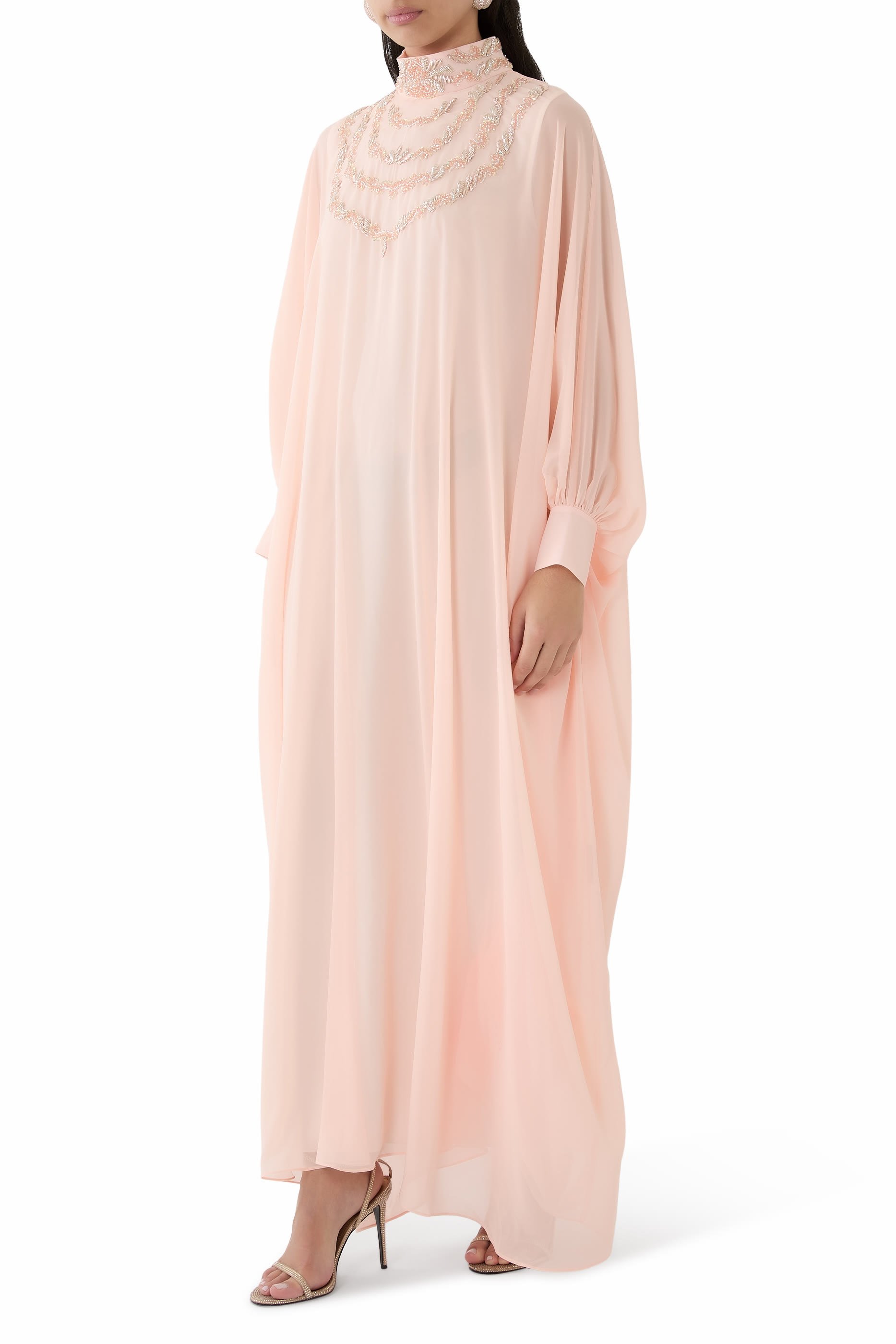 High Neck Embellished Kaftan
