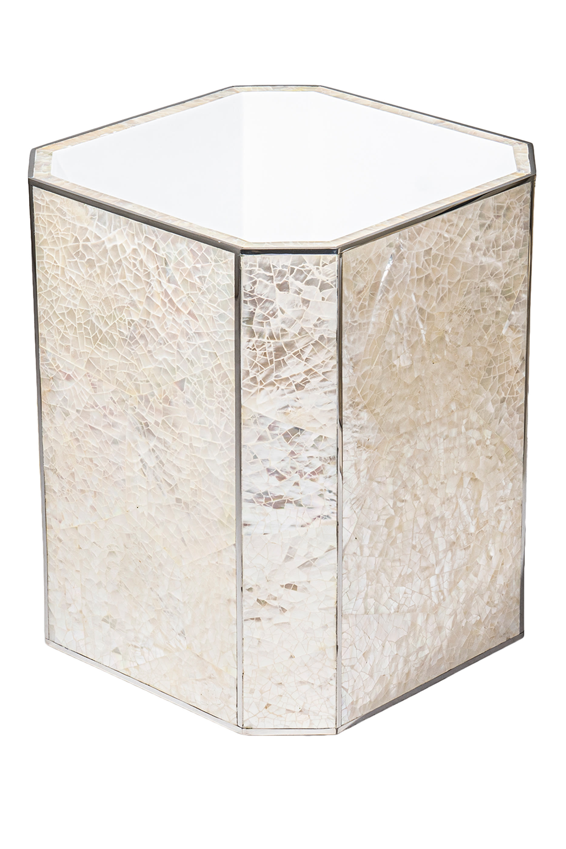 Crackled Mop Shell Waste Bin