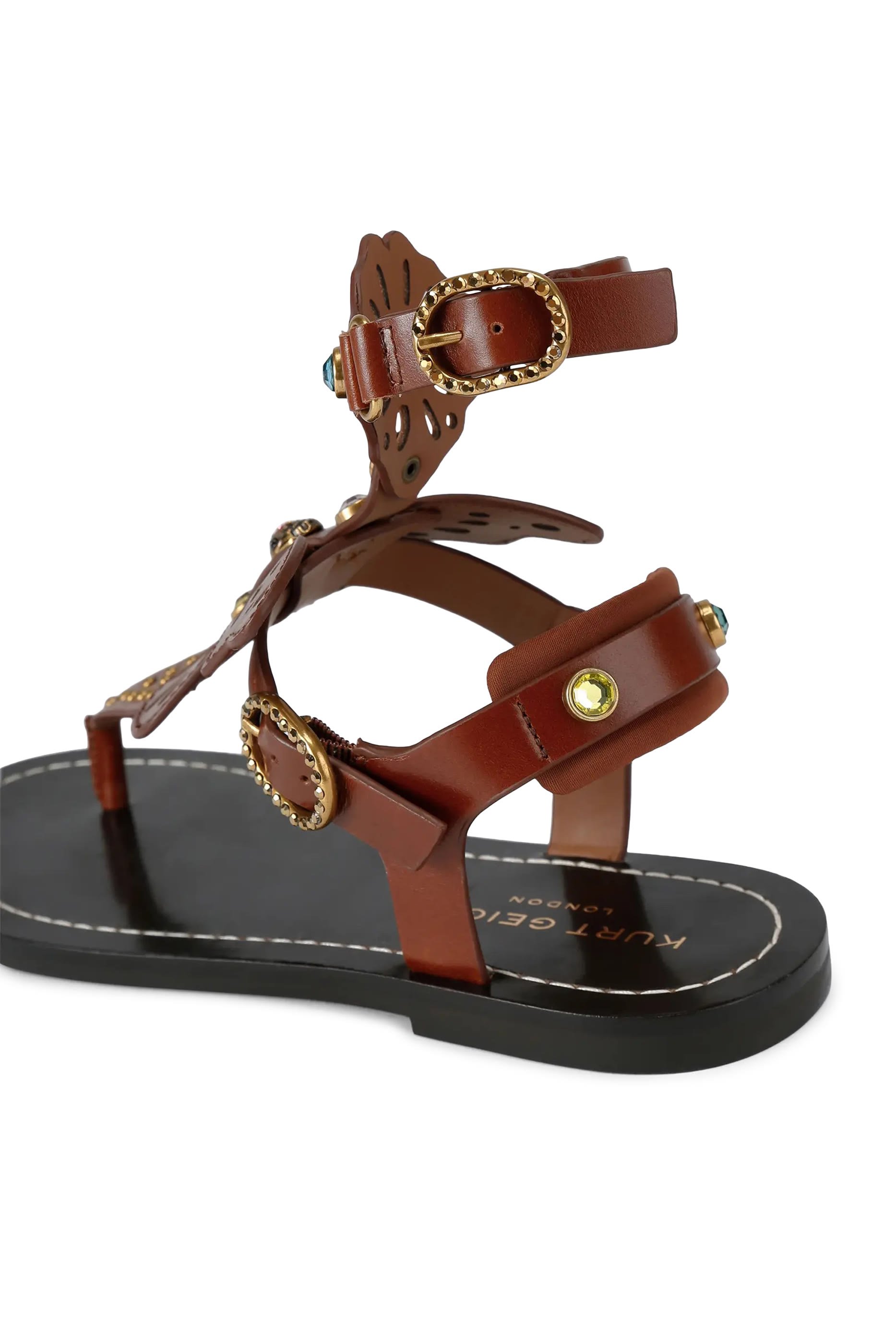 Boho Butterfly Gladiator Flats