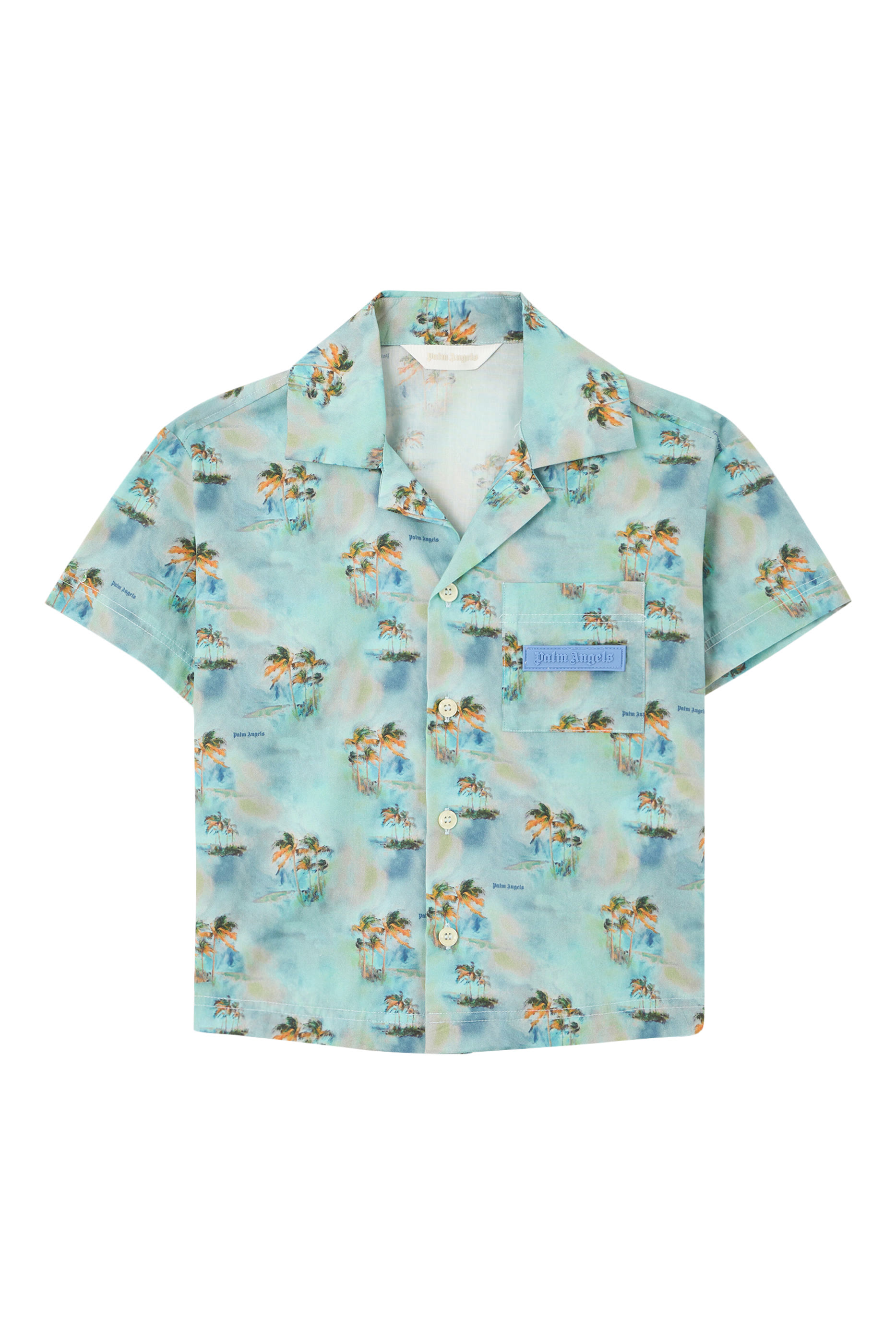 Kids AOP Palms Bowling Shirt