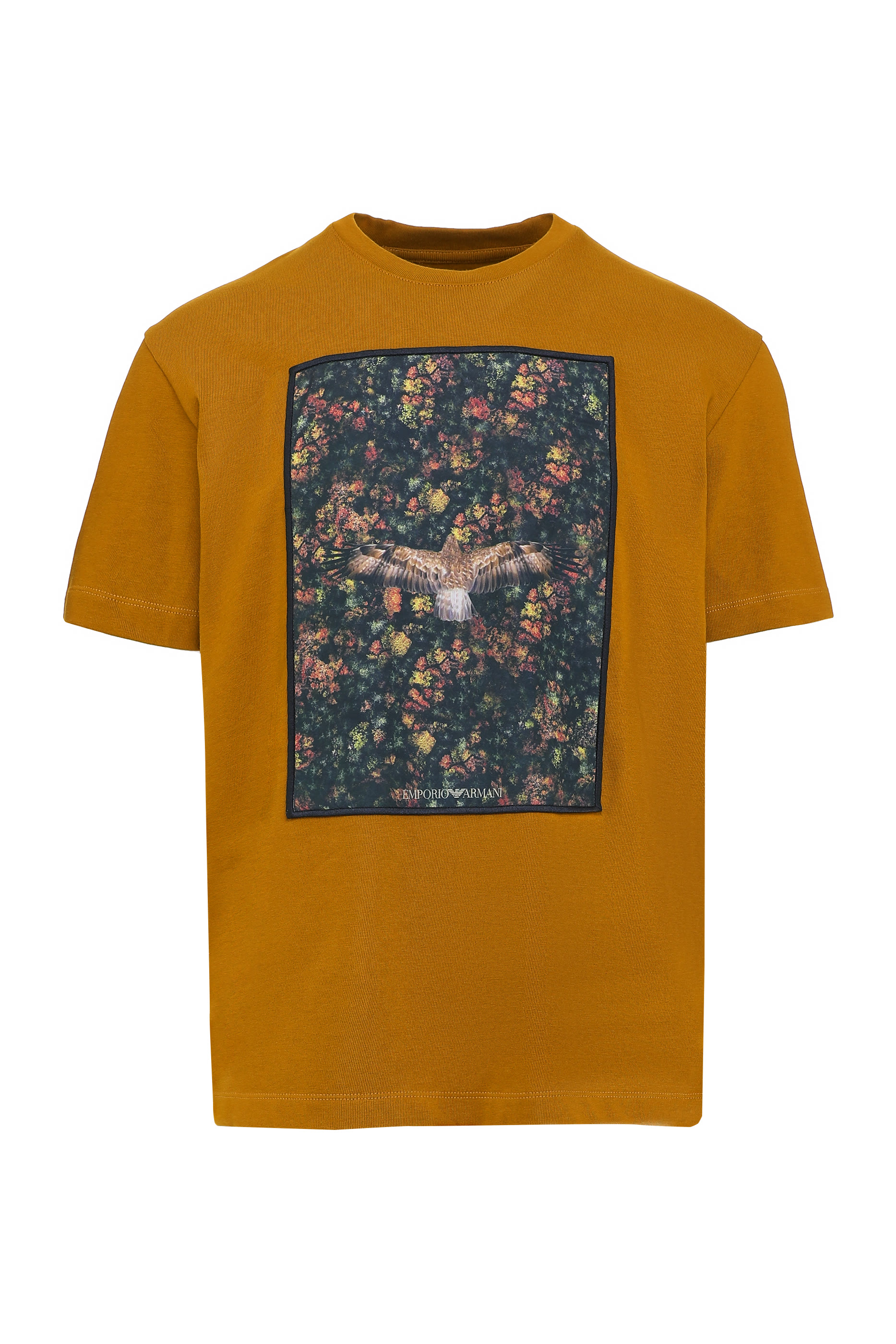 Emporio Armani Crew-neck T-Shirt in Ochre