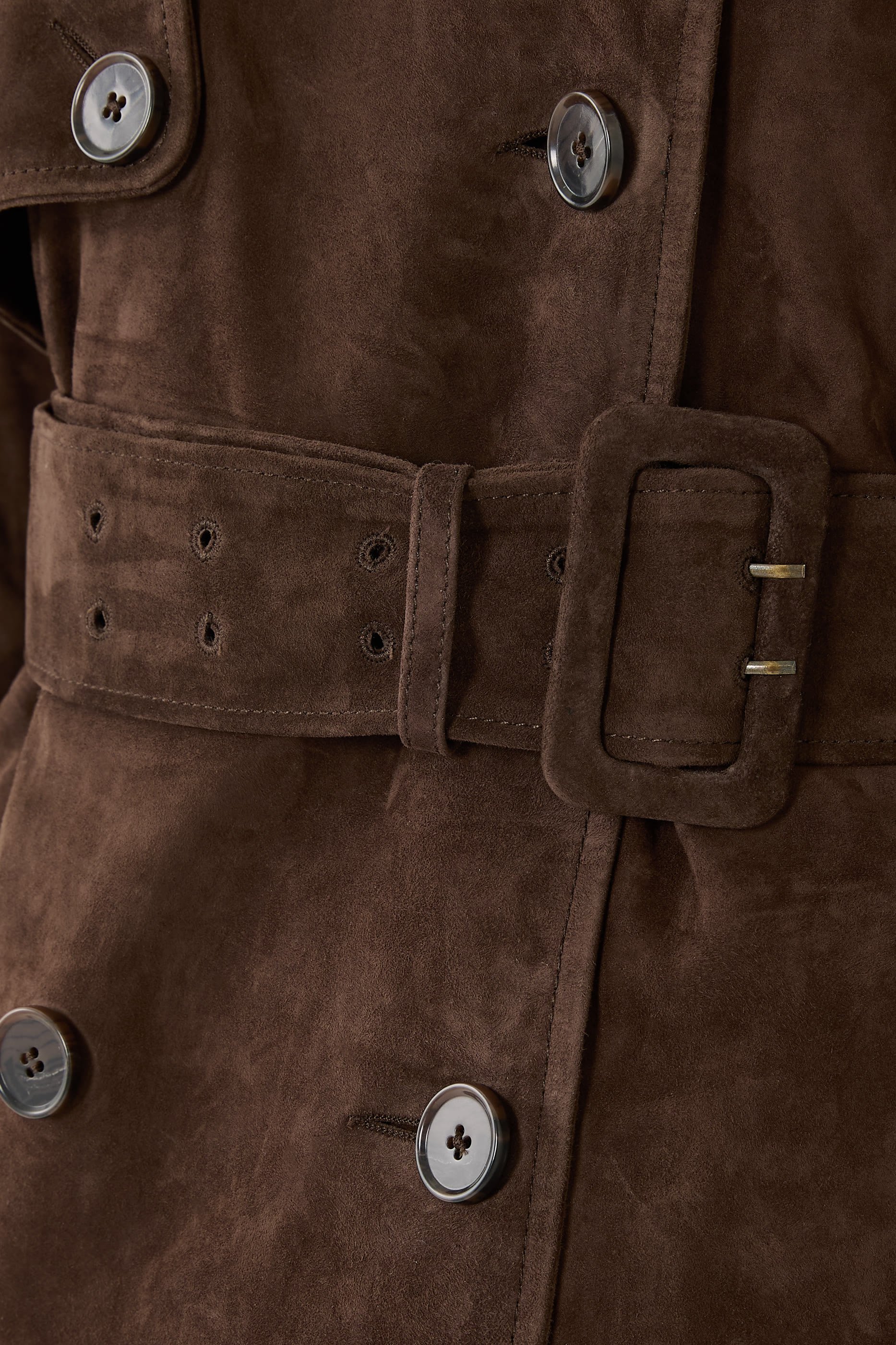 Benedict Suede Trenchcoat 