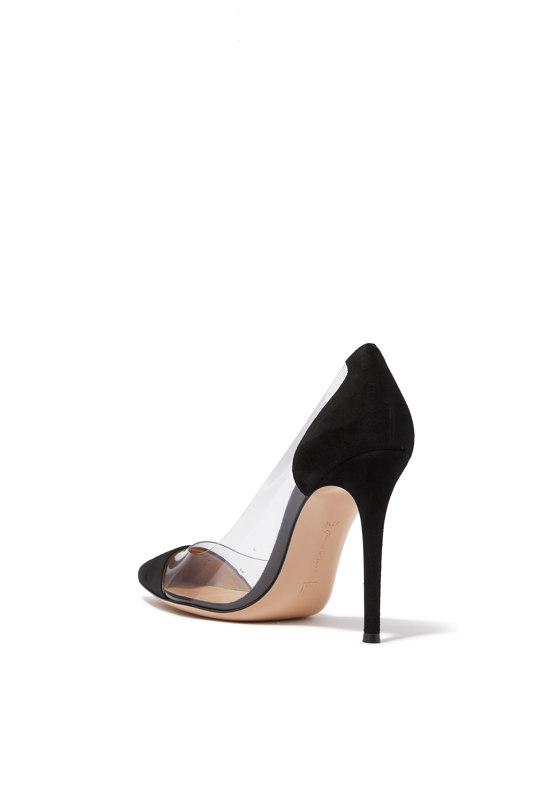 Suede Plexi Pumps