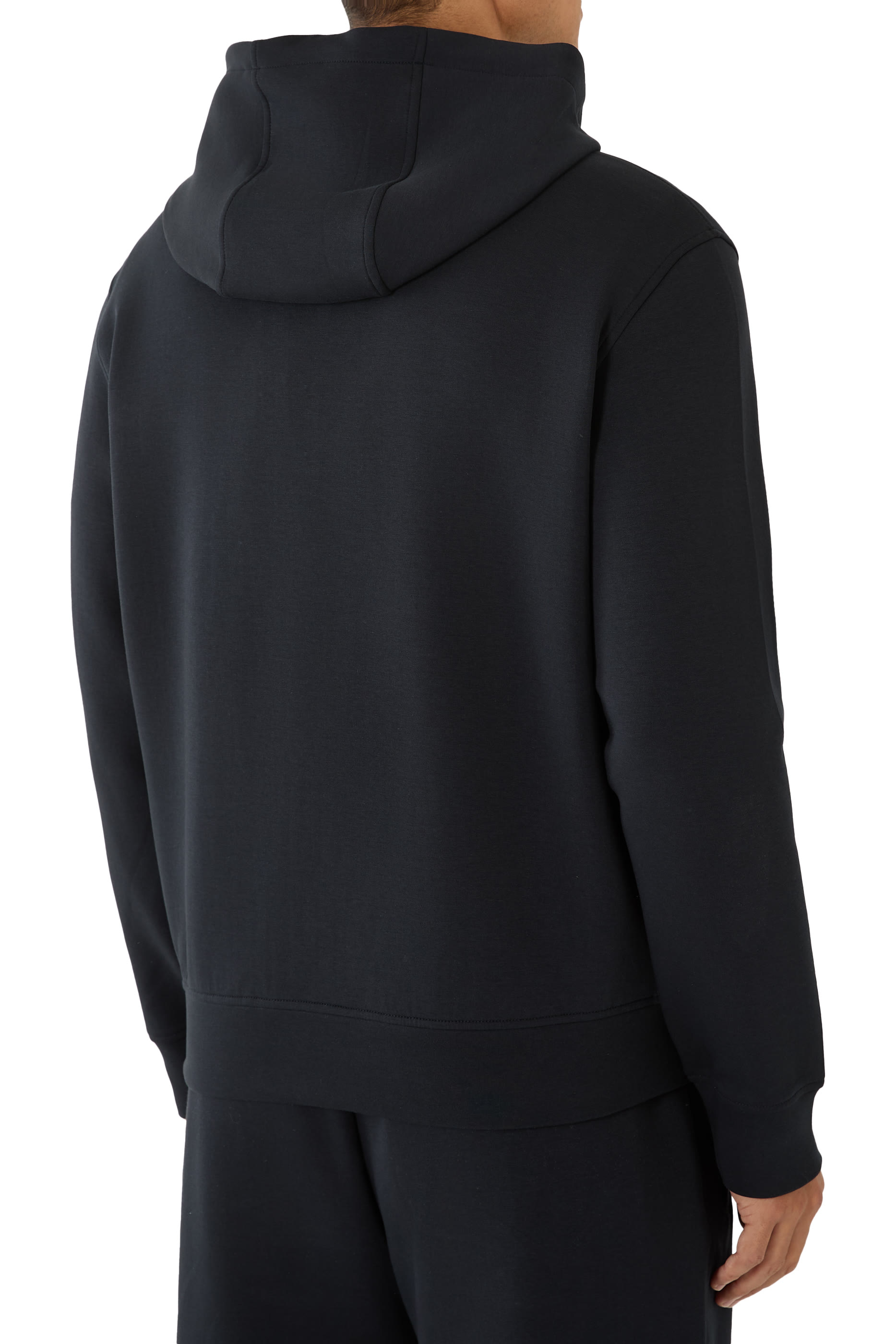 Embroidered EA Logo Zip-Up Hoodie