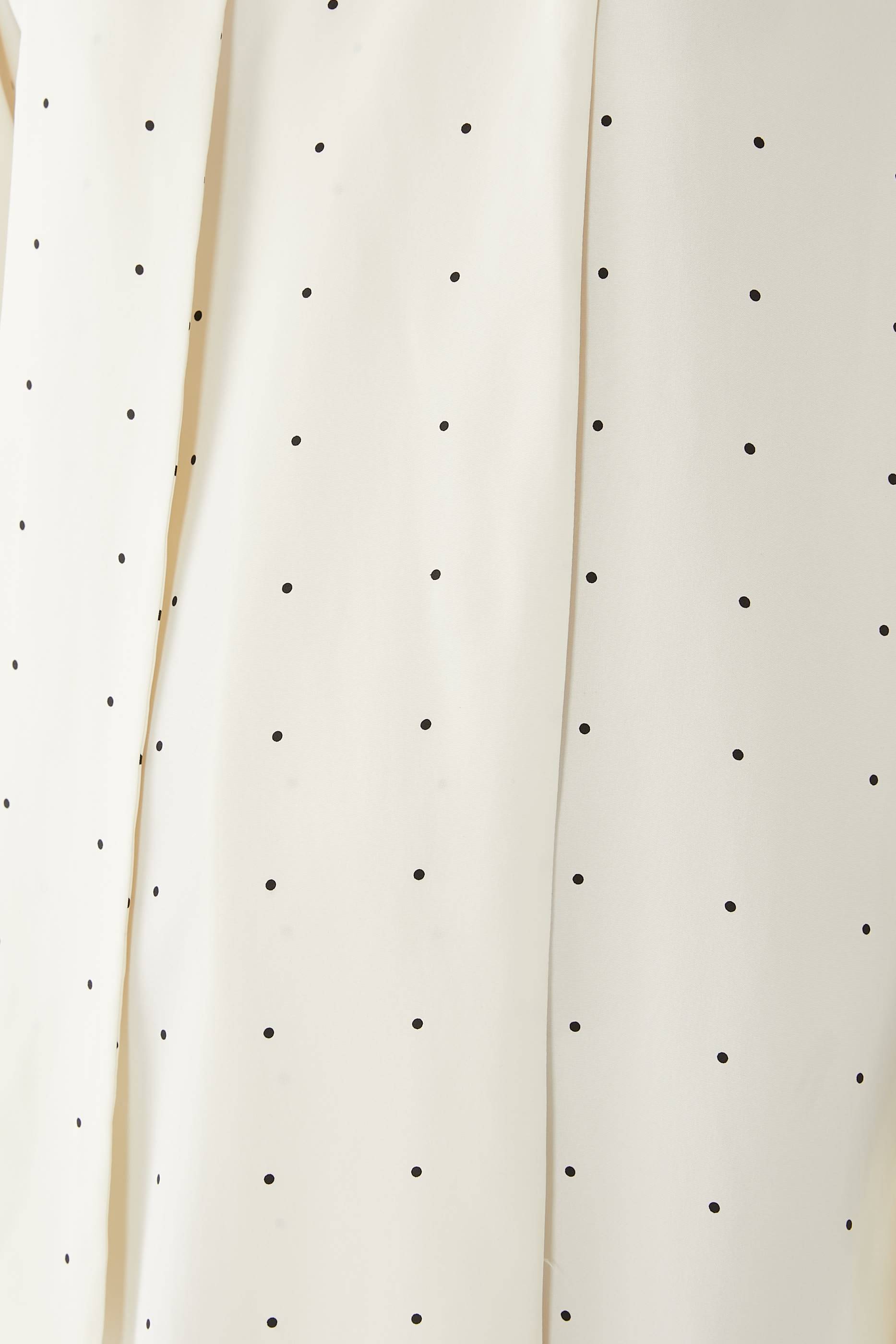 Dotted Silk Foulard Dress