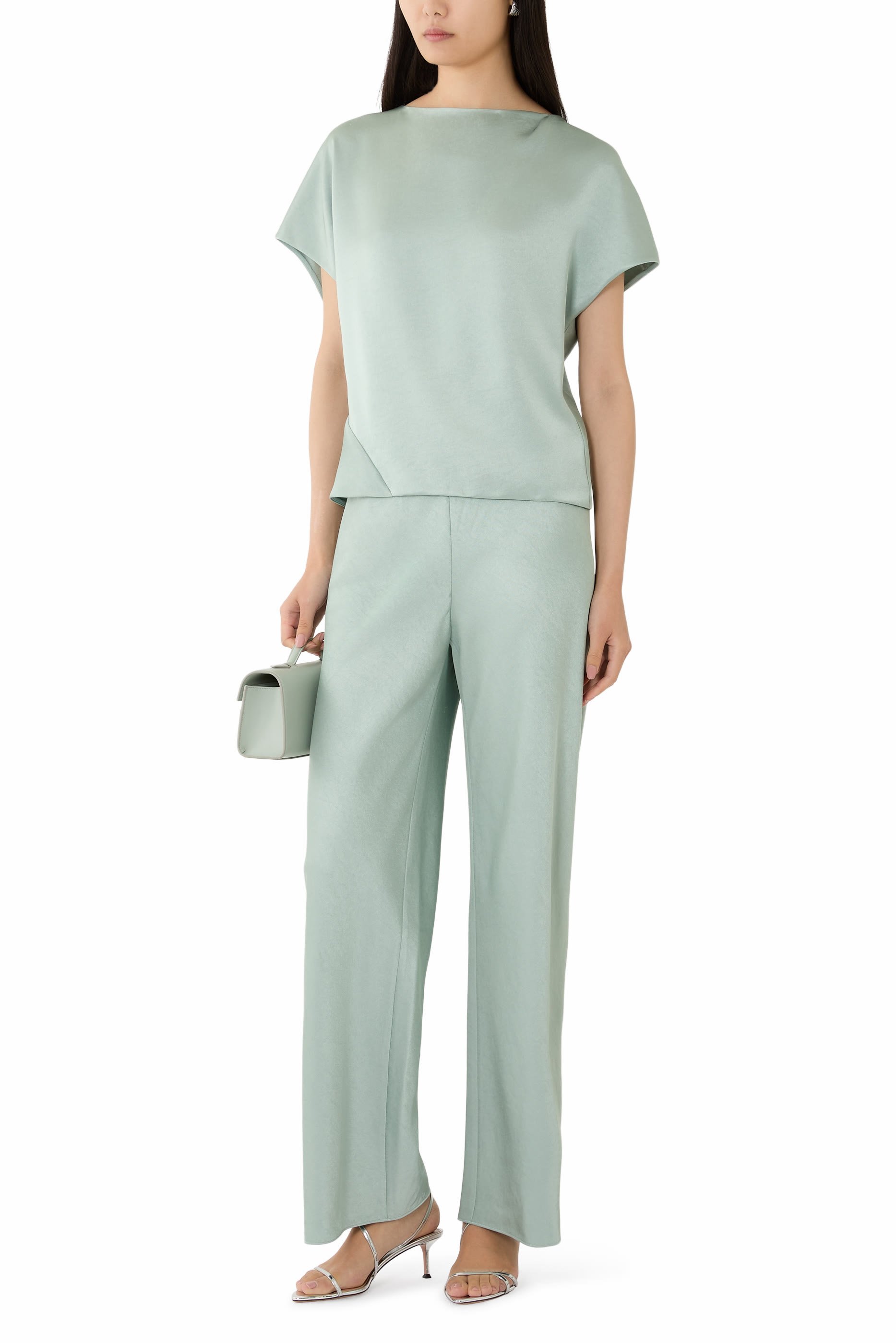 Fluid Satin Bias Pant 