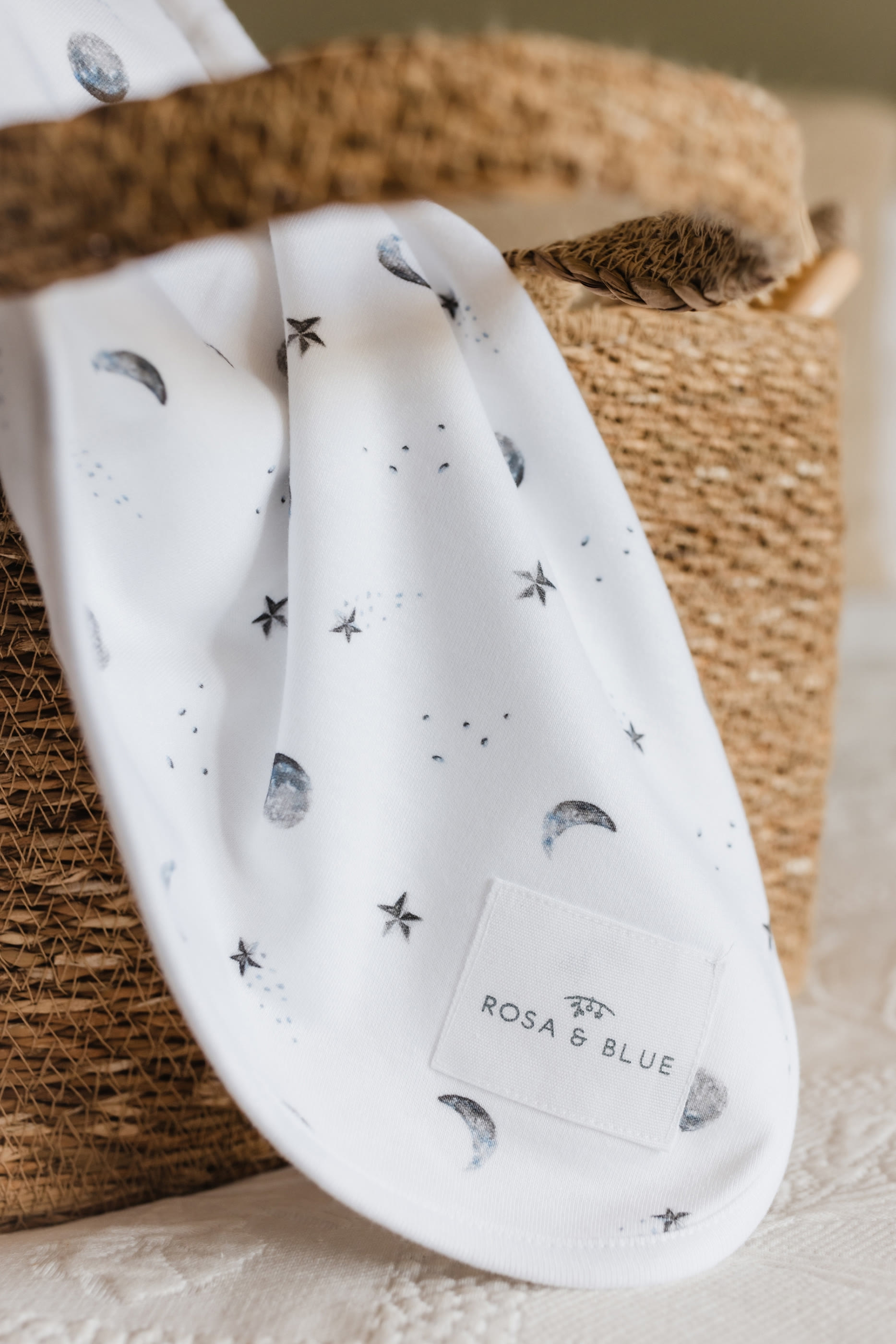 Kids Starlit Moon Print Blanket
