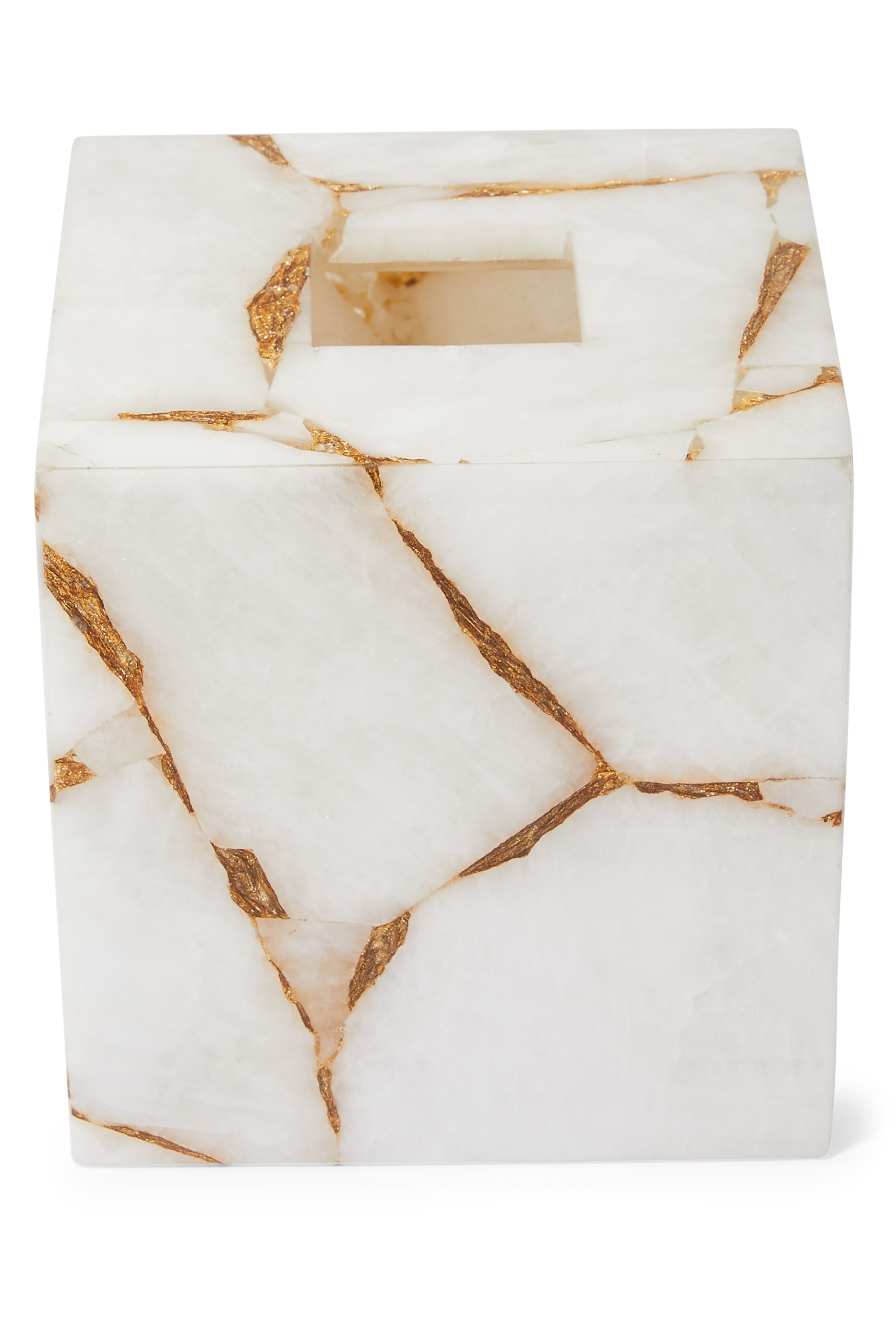 Taj Milk Quartz Tissue Holder