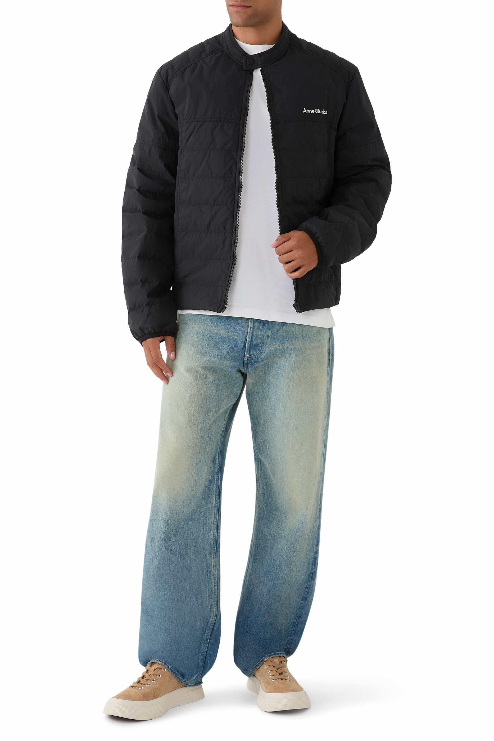 Logo Zip-Up Down Jacket