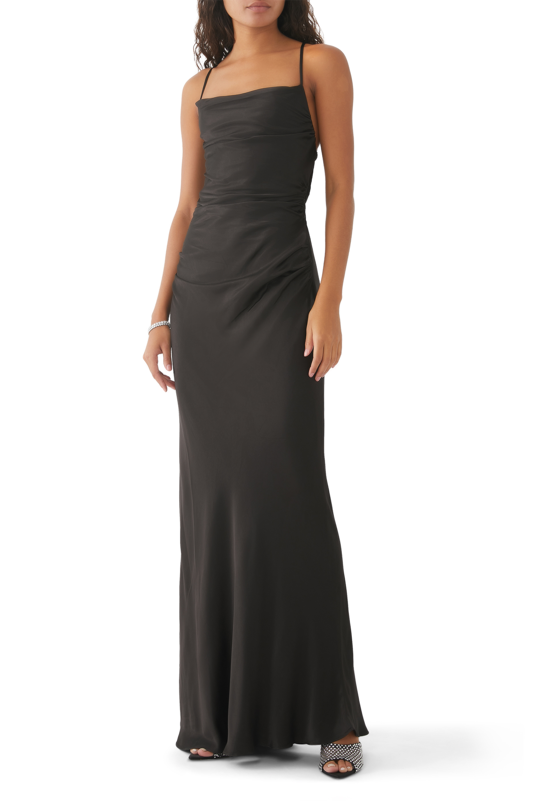 La Lune Lace Back Maxi Dress