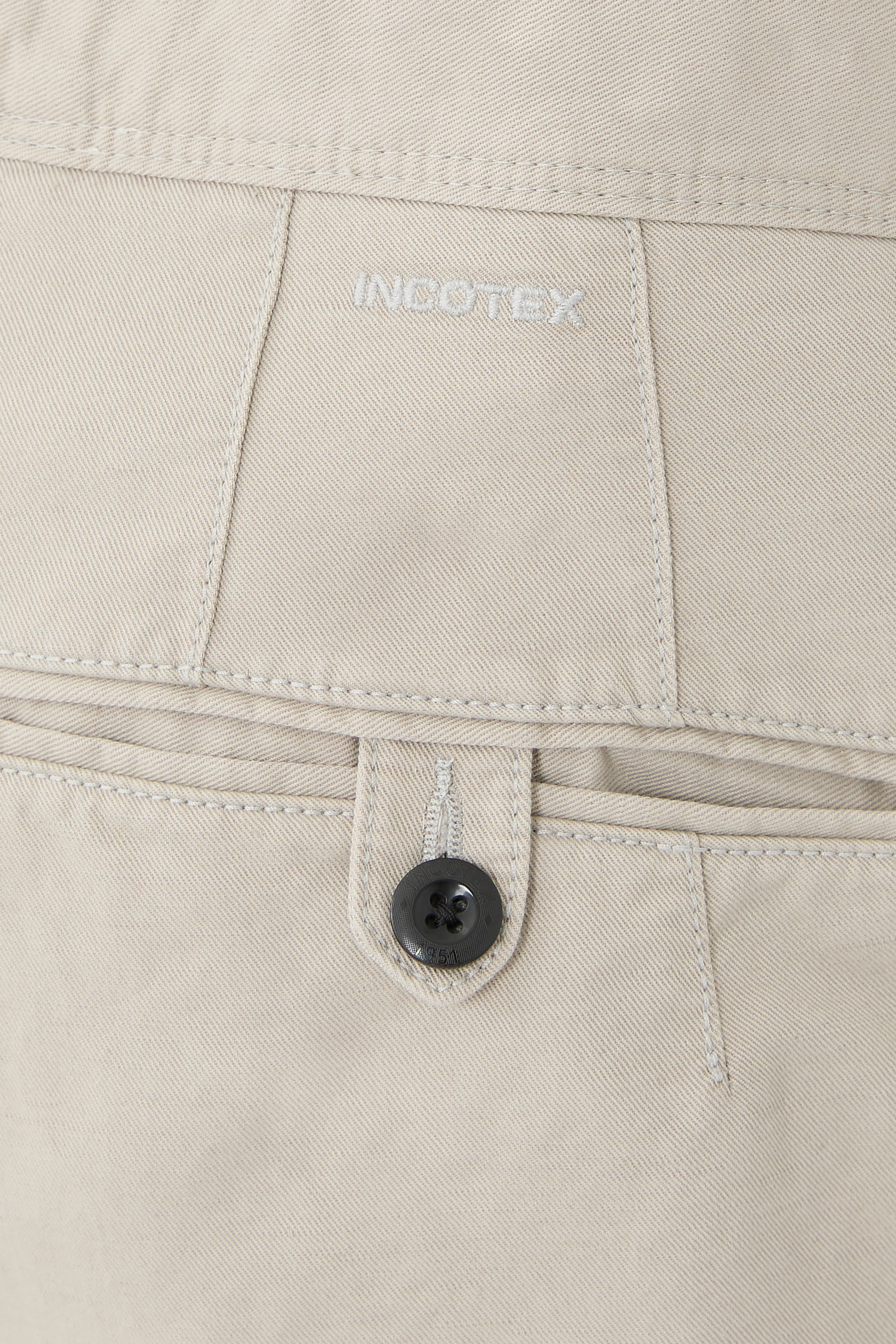 Incotex Tapered Fit Pleated Linen Slacks