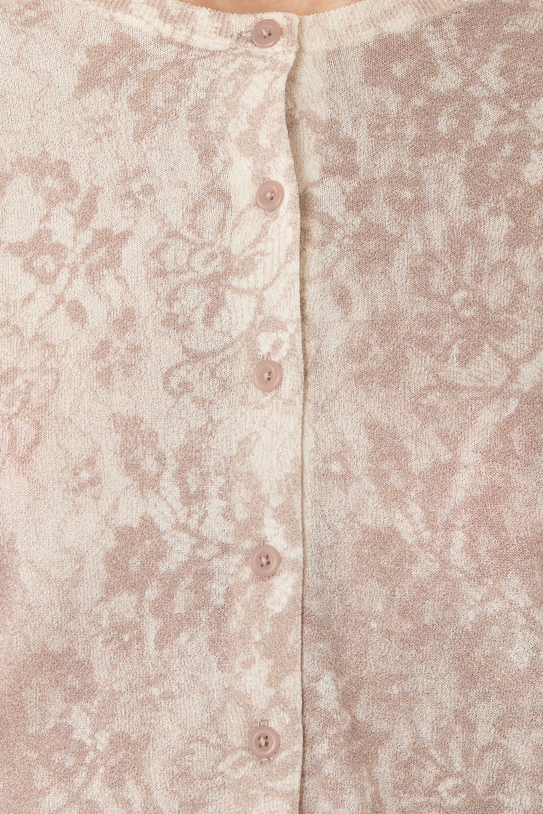 Lace-Print Italian Cotton-Blend Cardigan