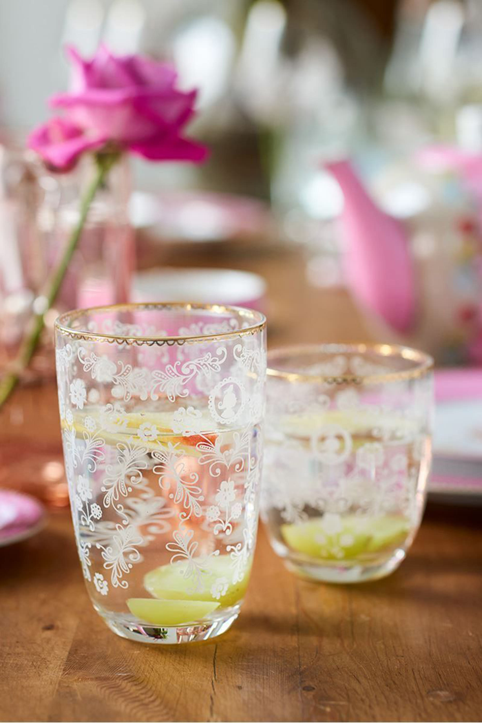 Floral Longdrink Glass