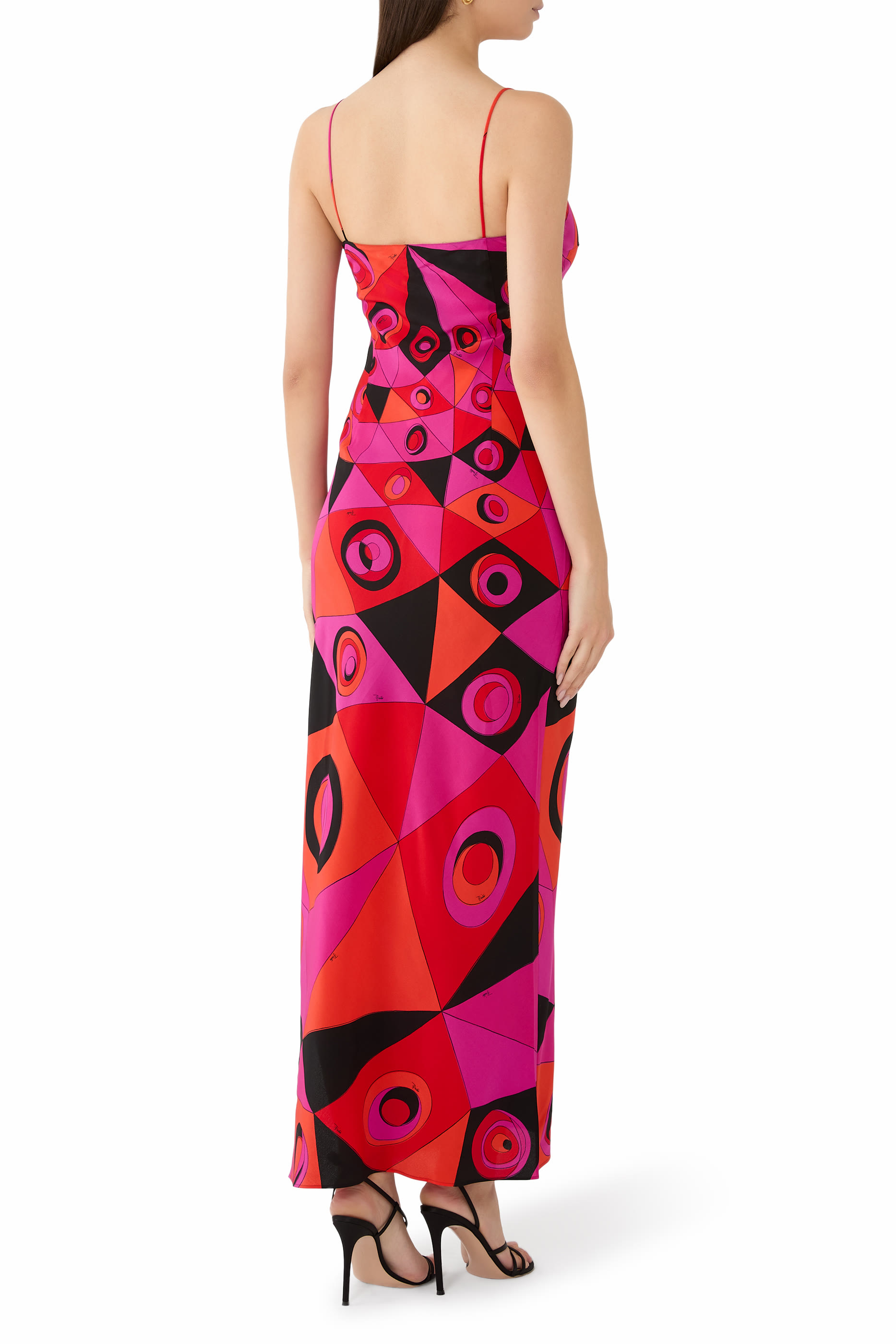 Long Cr&ecirc;pe de Chine Dress