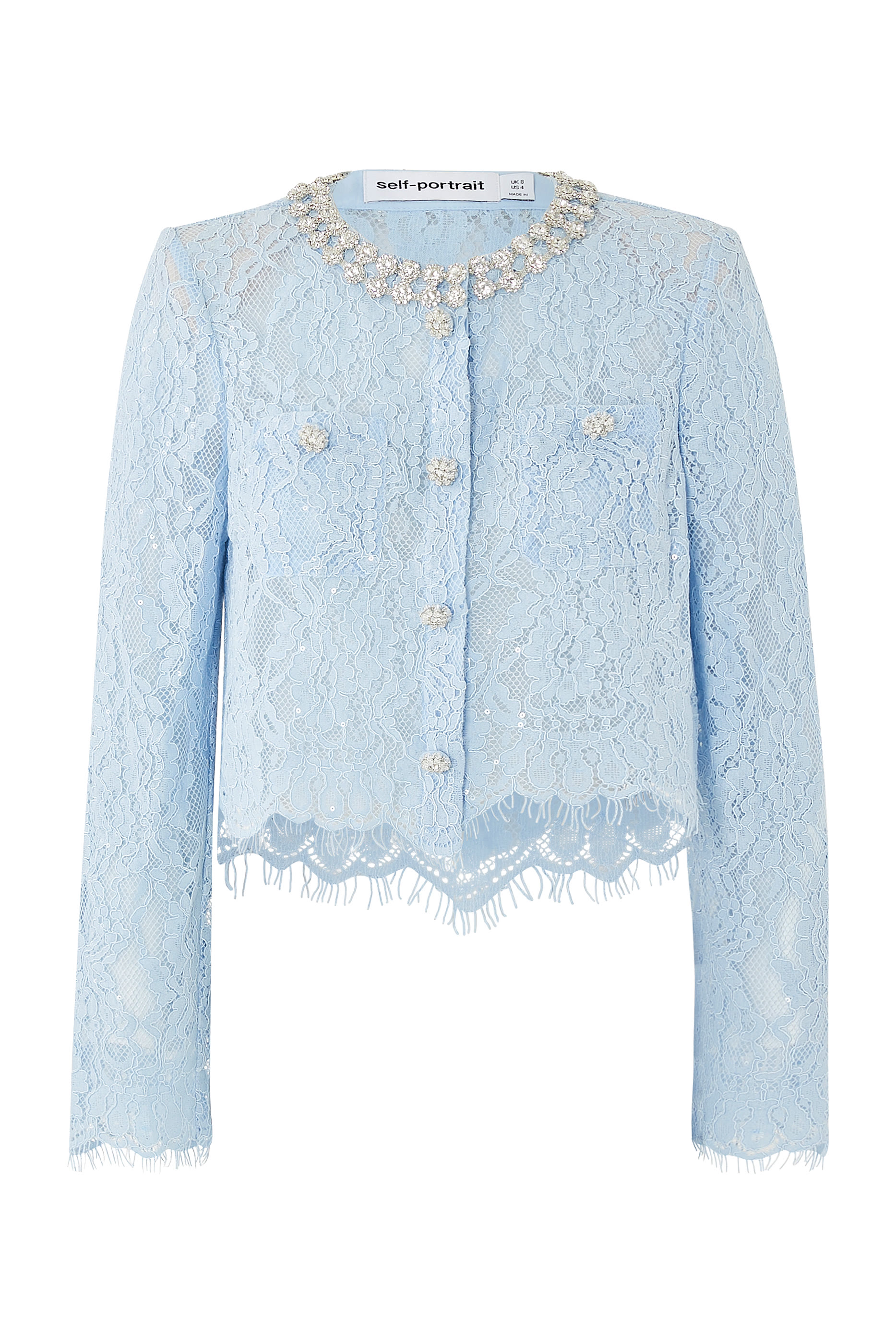 Lace Embellished Top
