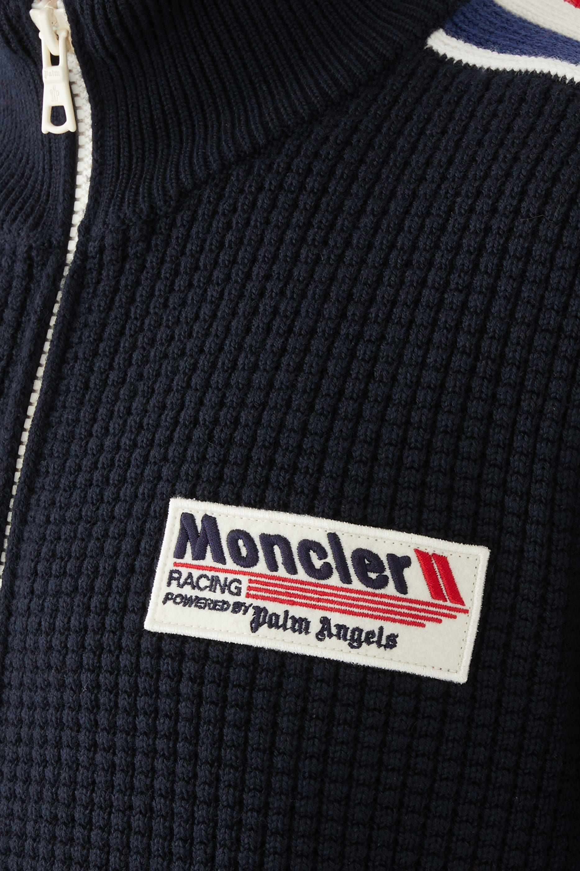 x Palm Angels Wool Zip-Up Sweatshirt