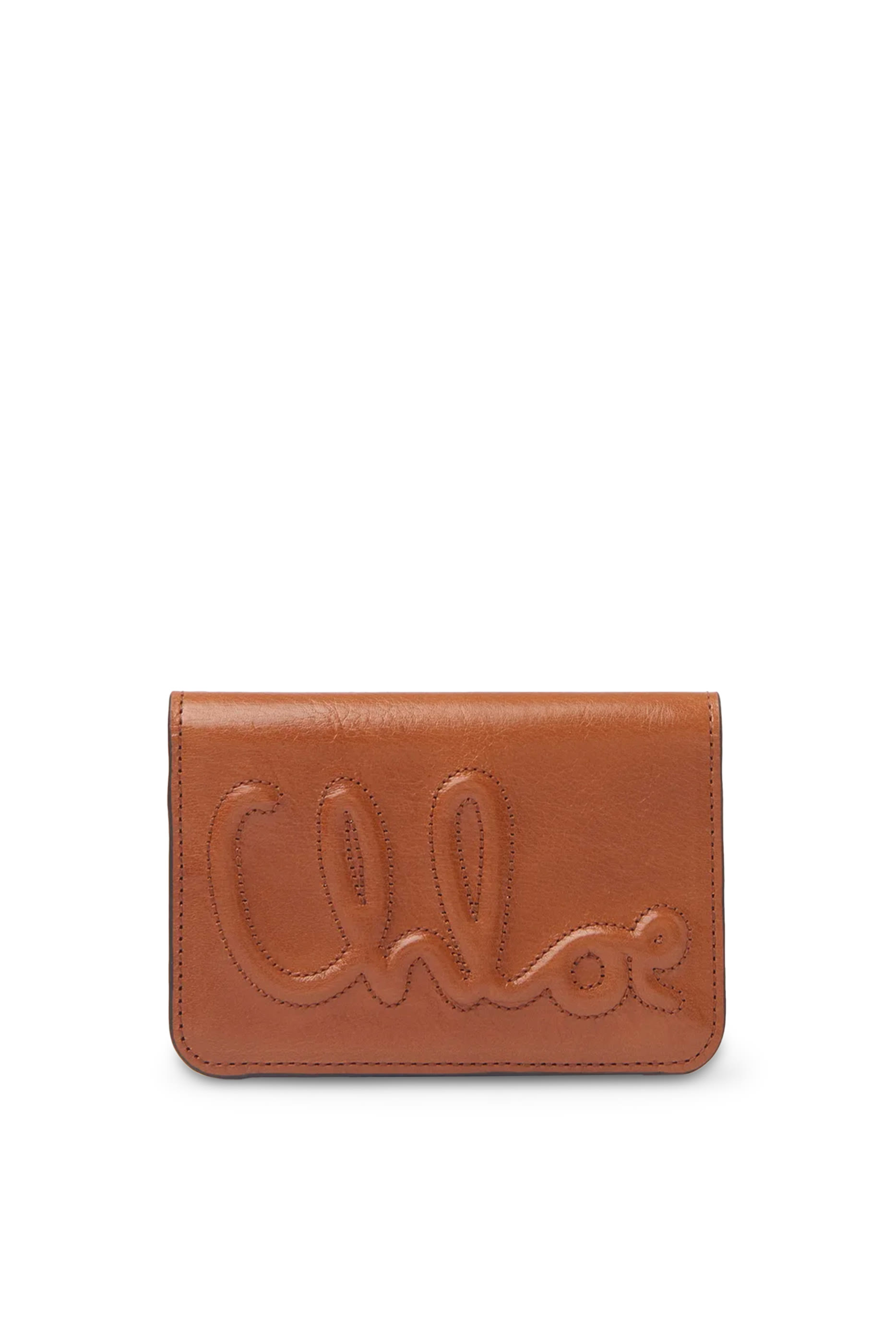Logo Bifold Wallet in Shiny Leather