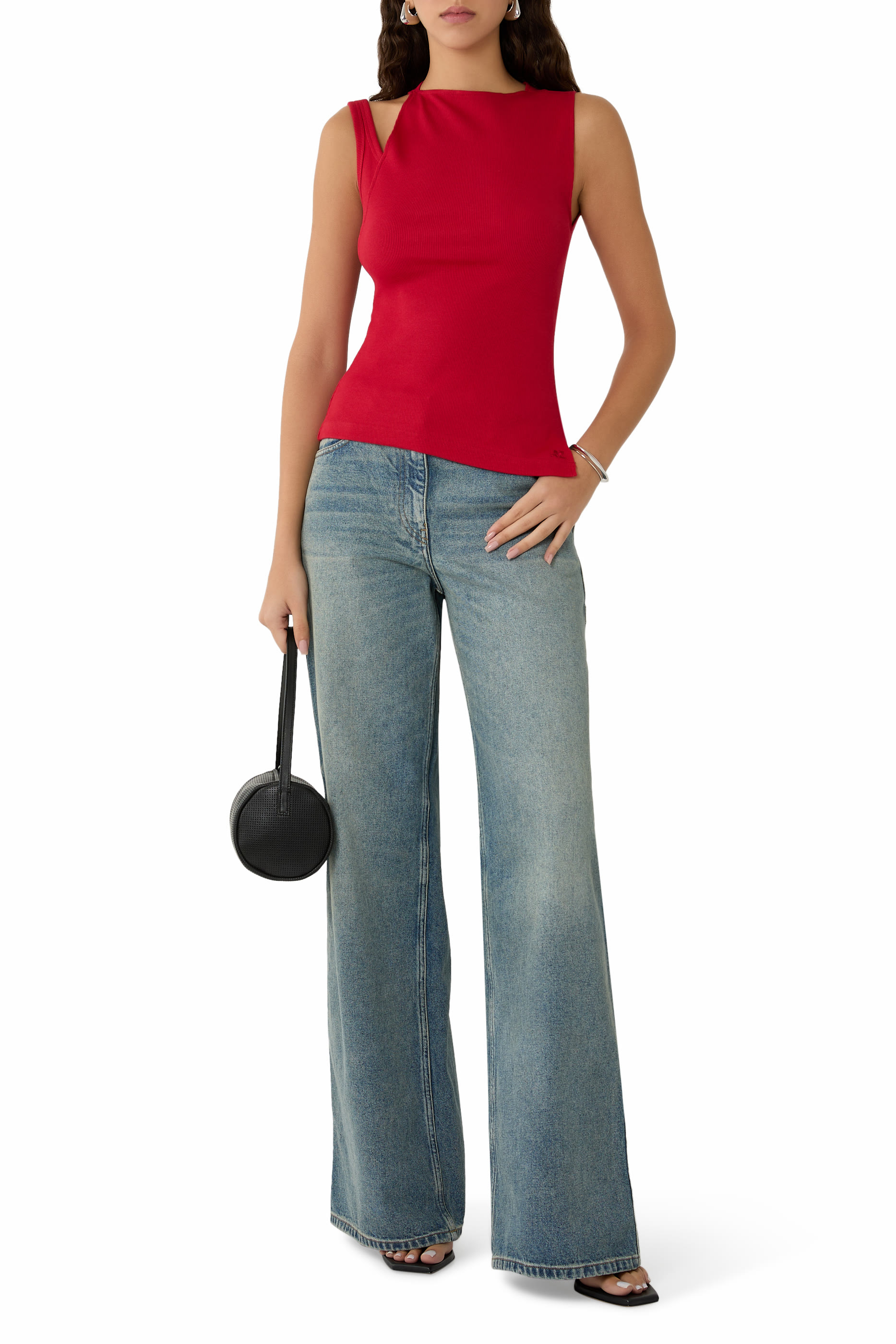 Oblique 90’s Rib Top