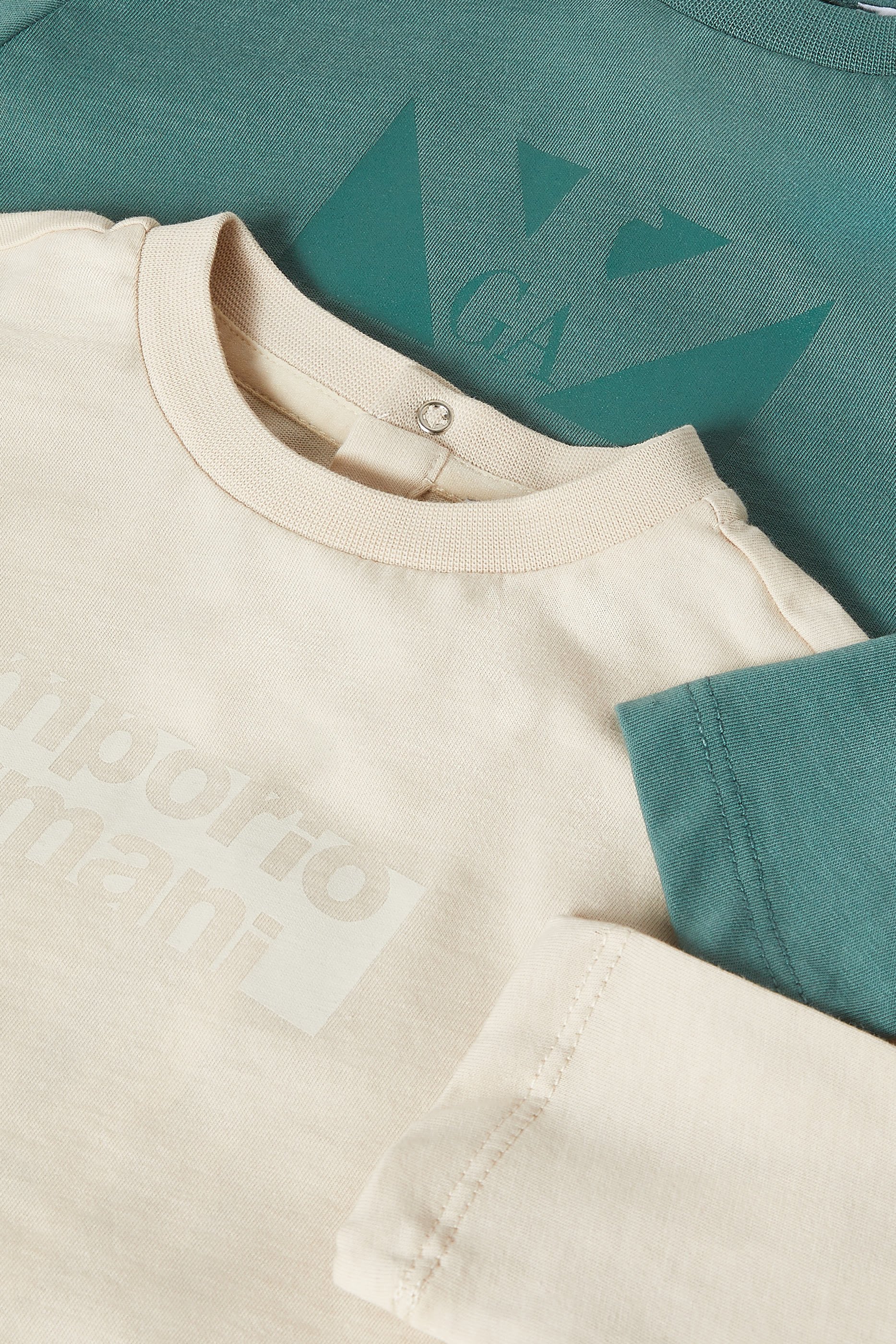 Long-Sleeved Jersey T-Shirt, Set of 2