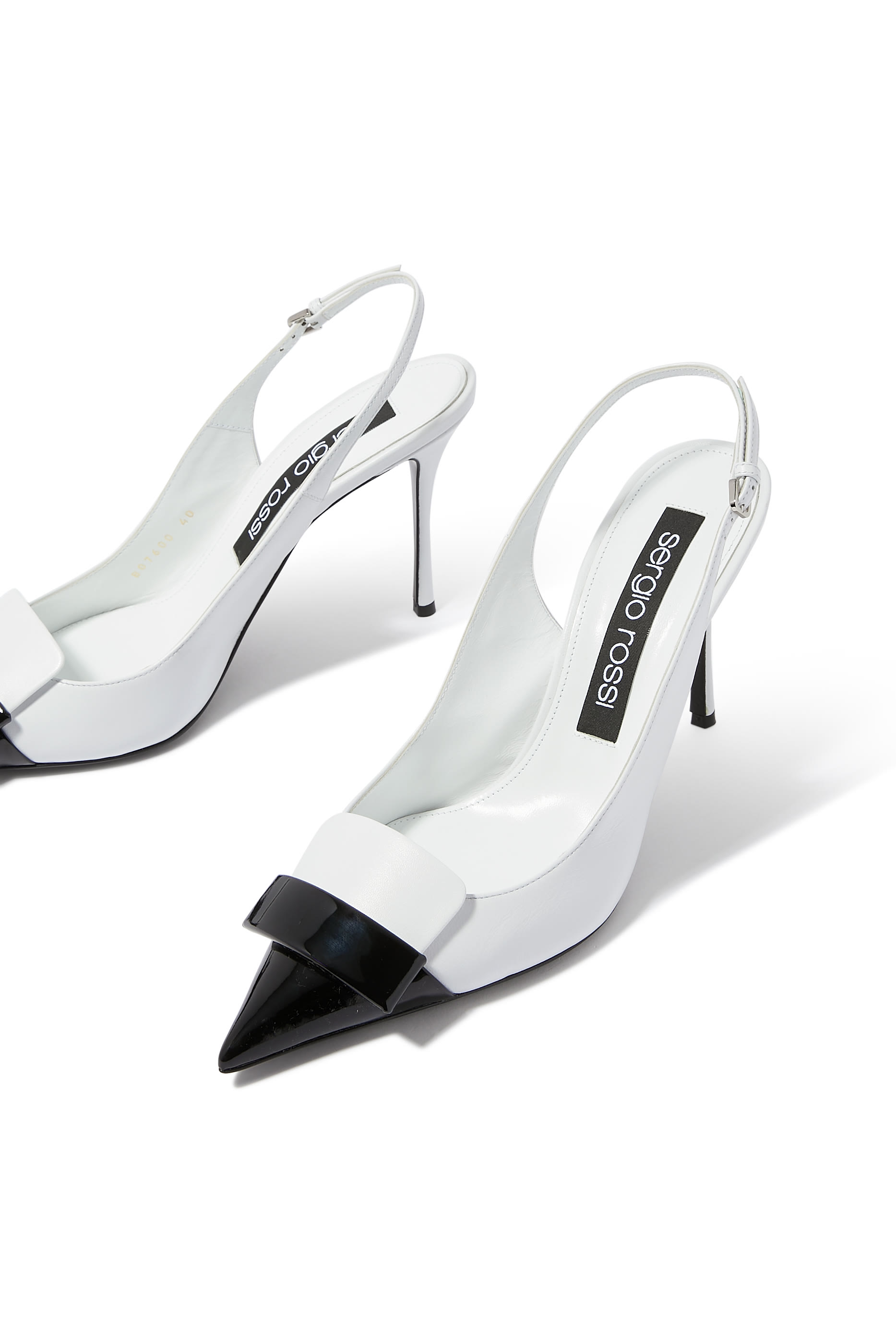 SR1 90 Leather Slingback Pumps