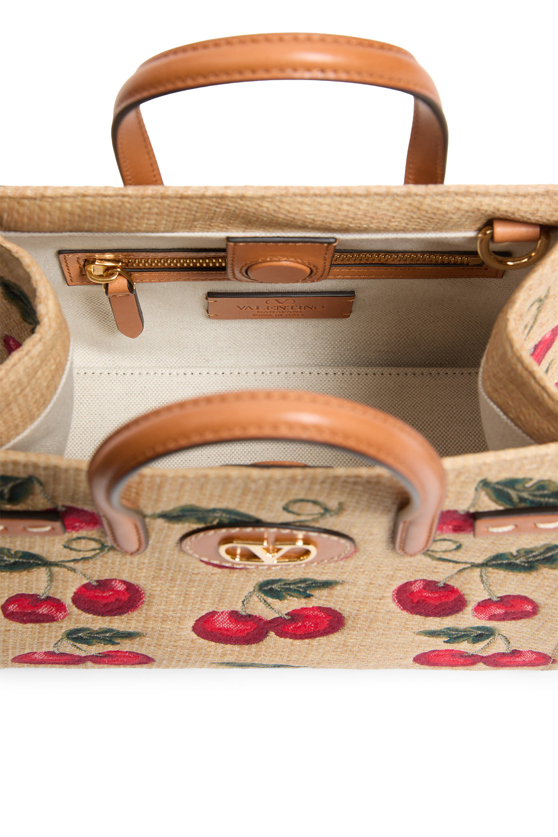 Antibes Cherryfic Pattern Small Shopping Bag