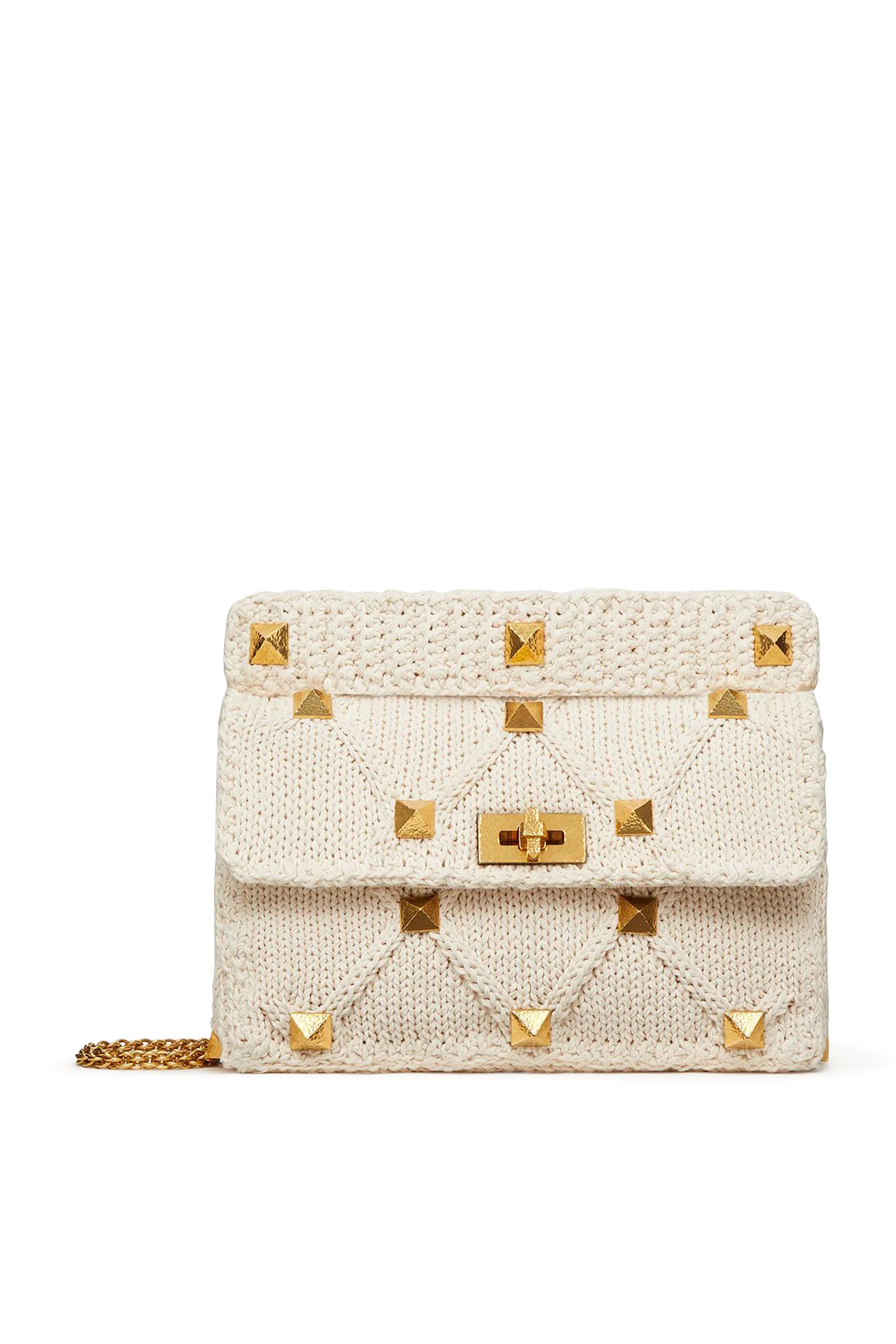  Roman Stud Knitted Bag